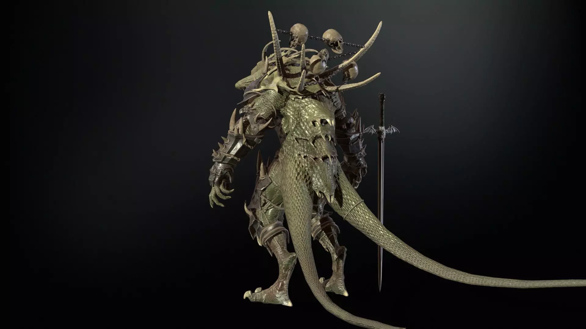 DemonDragonRem Low-poly 3D model_14