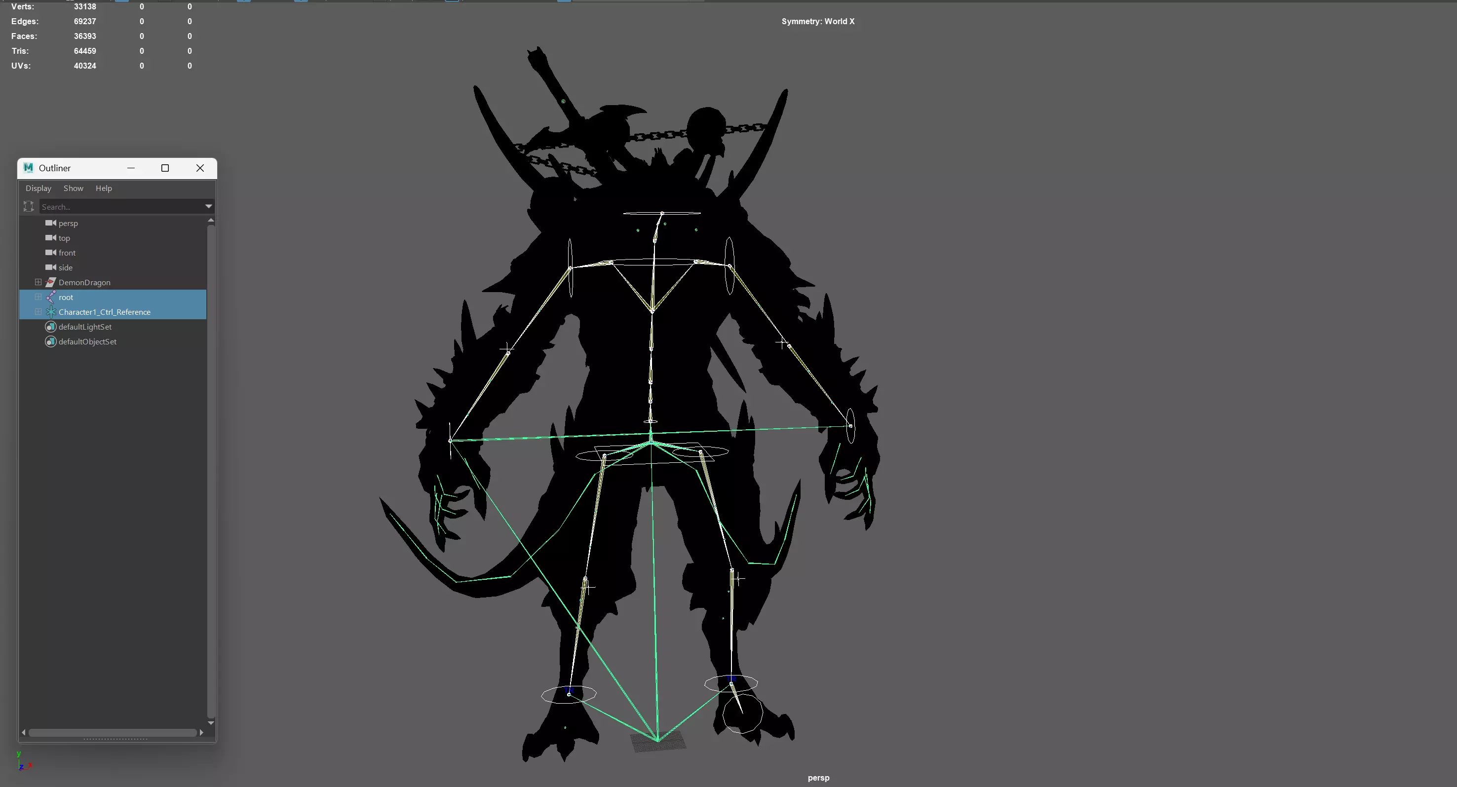 DemonDragonRem Low-poly 3D model_37