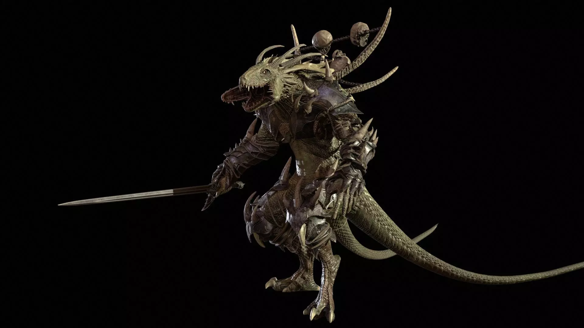 DemonDragonRem Low-poly 3D model_20