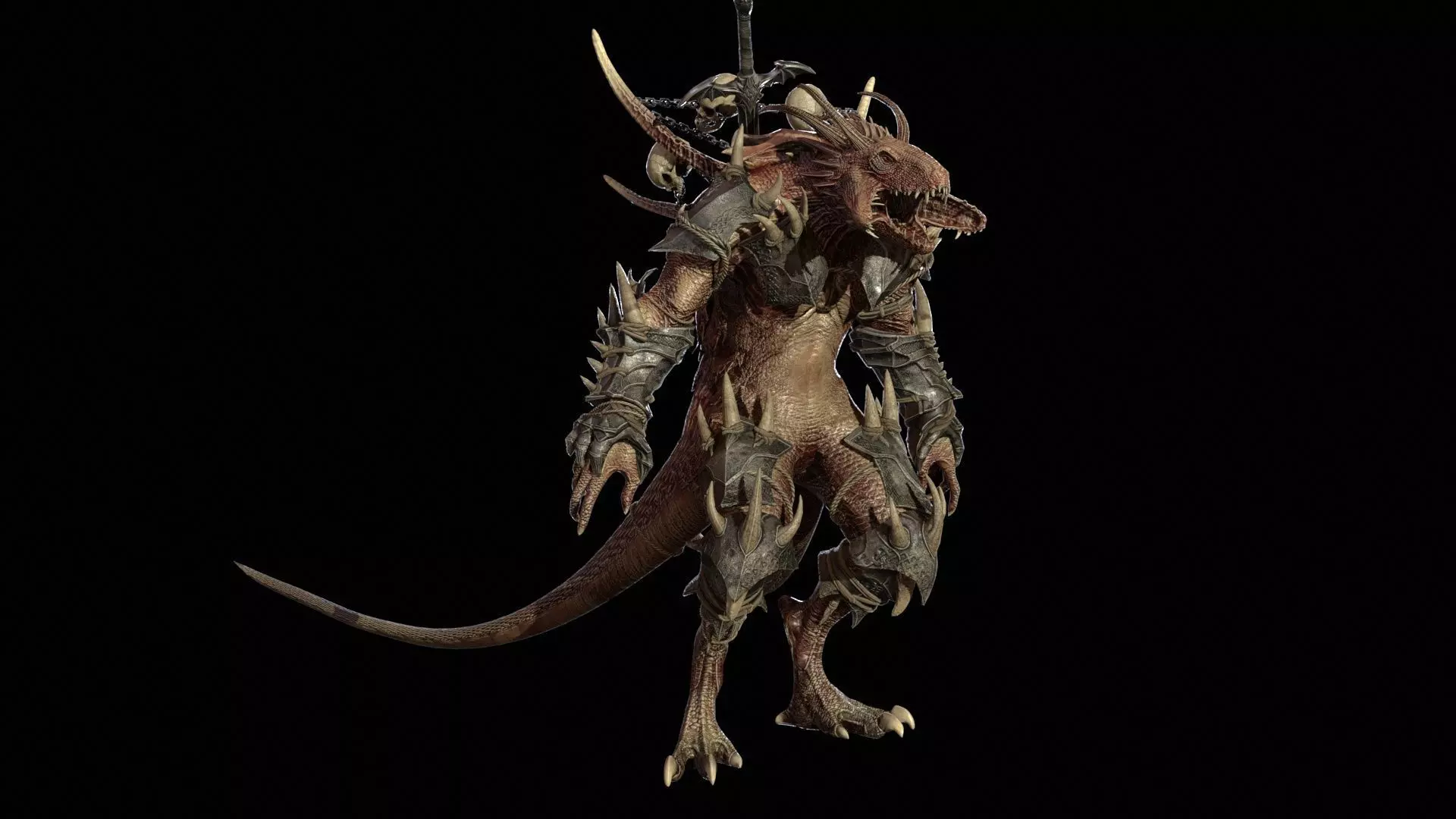 DemonDragonRem Low-poly 3D model_10