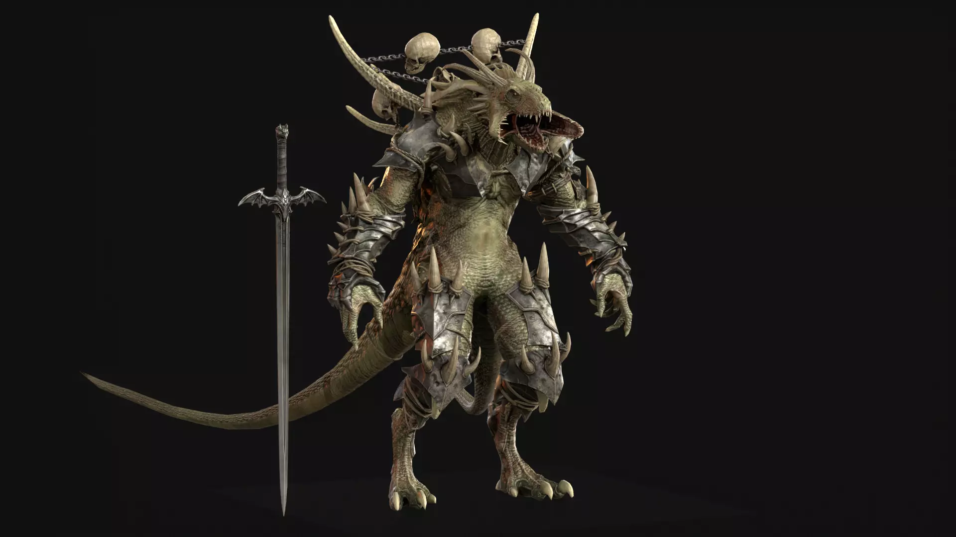 DemonDragonRem Low-poly 3D model_7