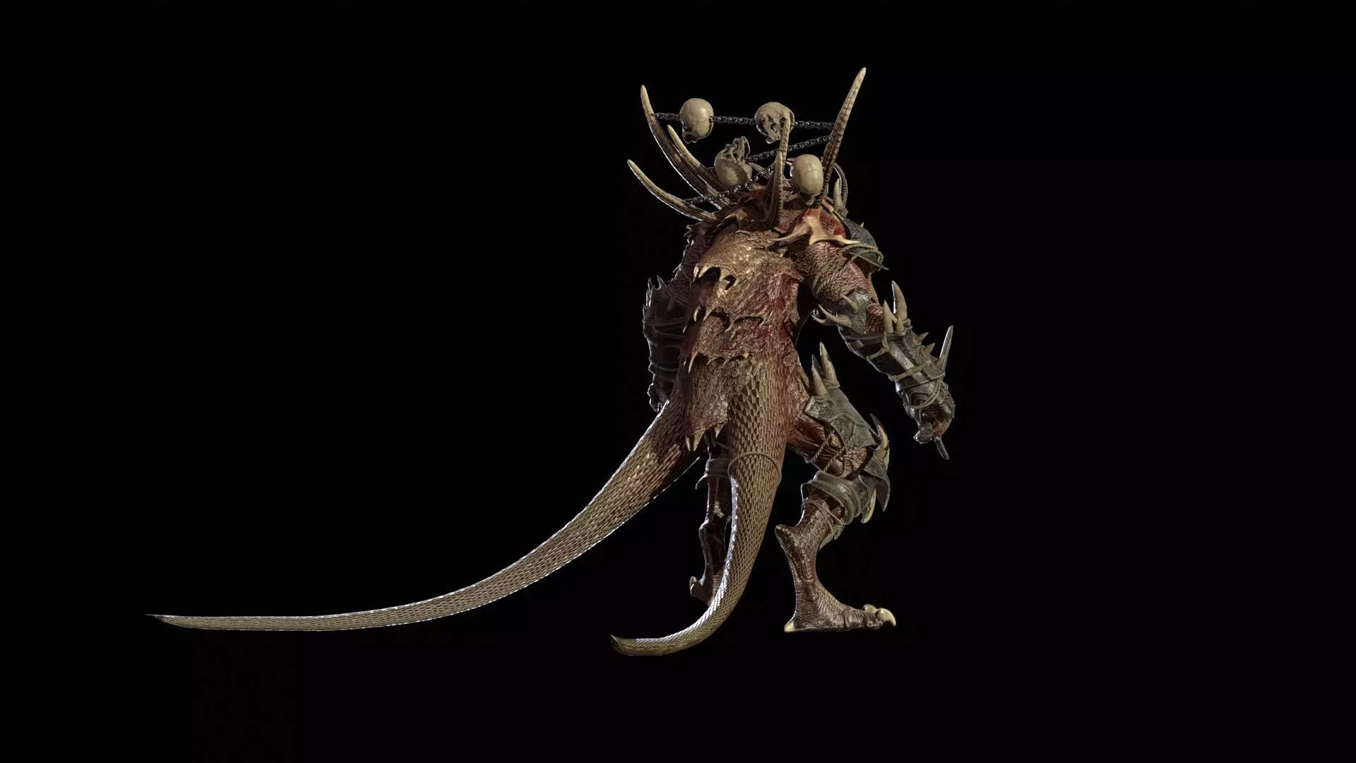 DemonDragonRem Low-poly 3D model_9