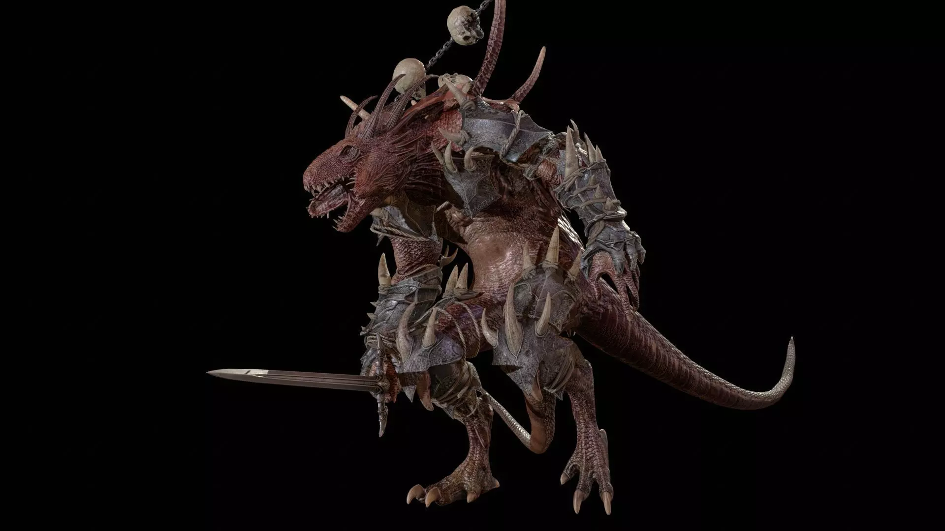 DemonDragonRem Low-poly 3D model_12