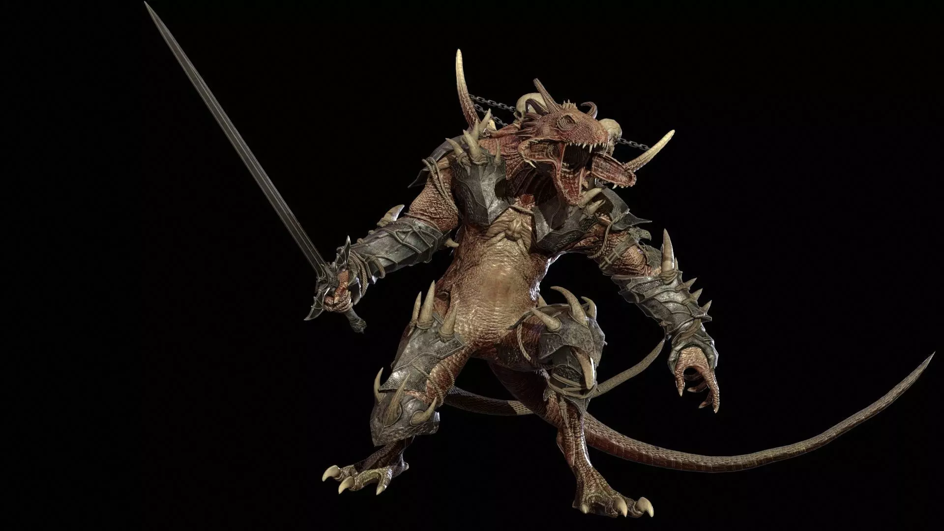 DemonDragonRem Low-poly 3D model_8