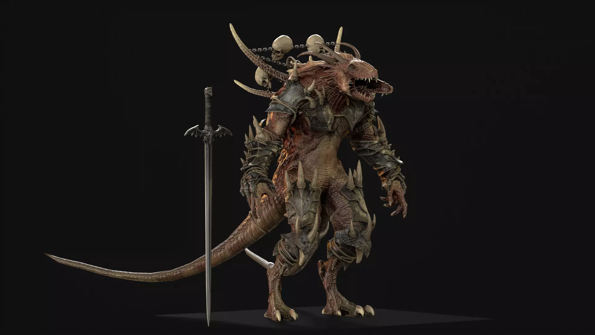 DemonDragonRem Low-poly 3D model_19