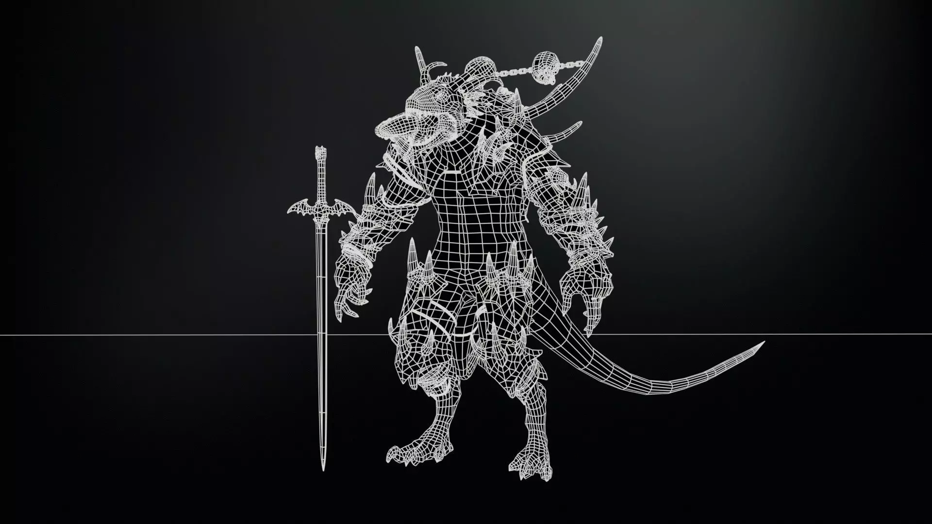 DemonDragonRem Low-poly 3D model_17