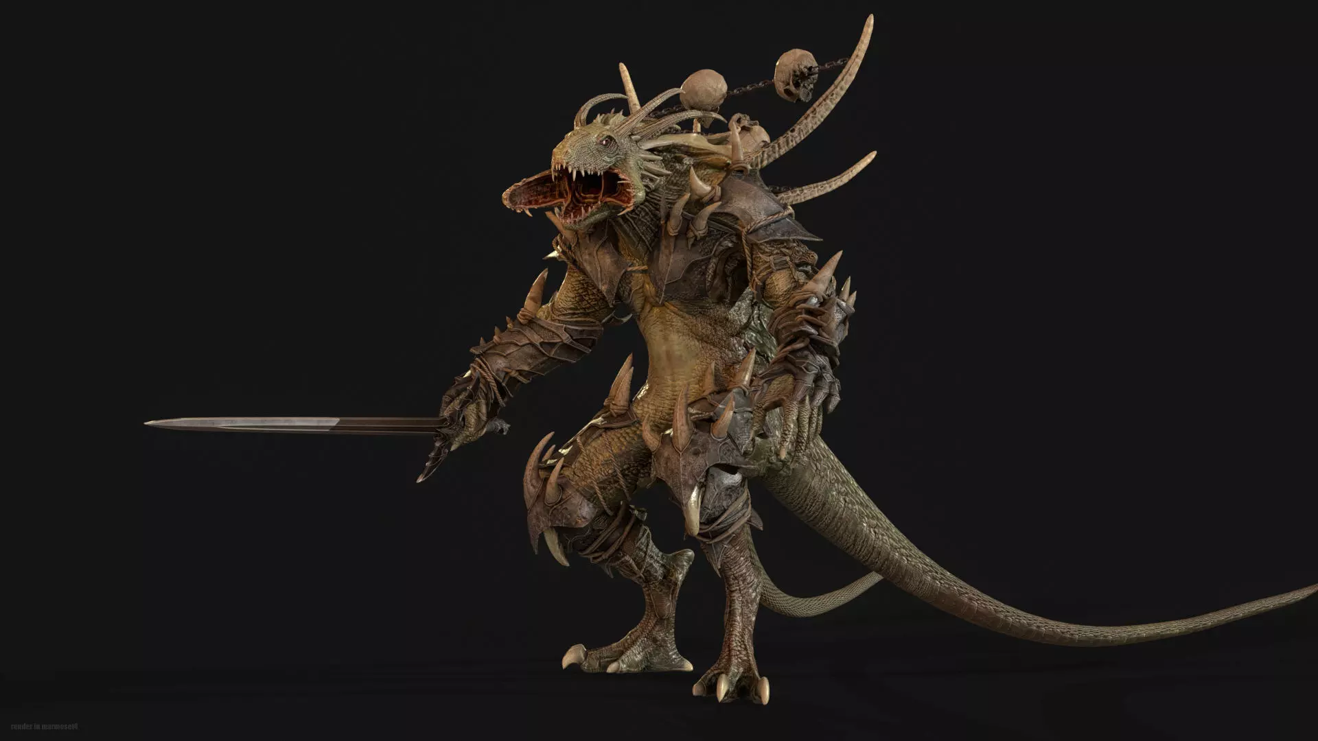 DemonDragonRem Low-poly 3D model_3