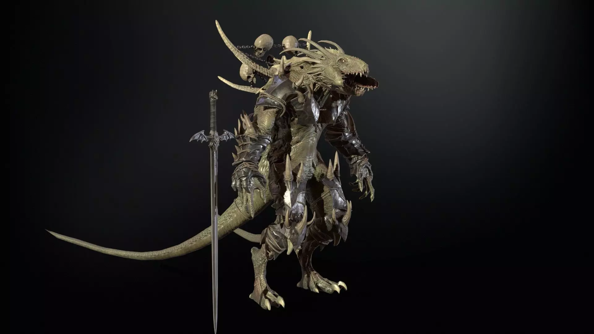 DemonDragonRem Low-poly 3D model_6