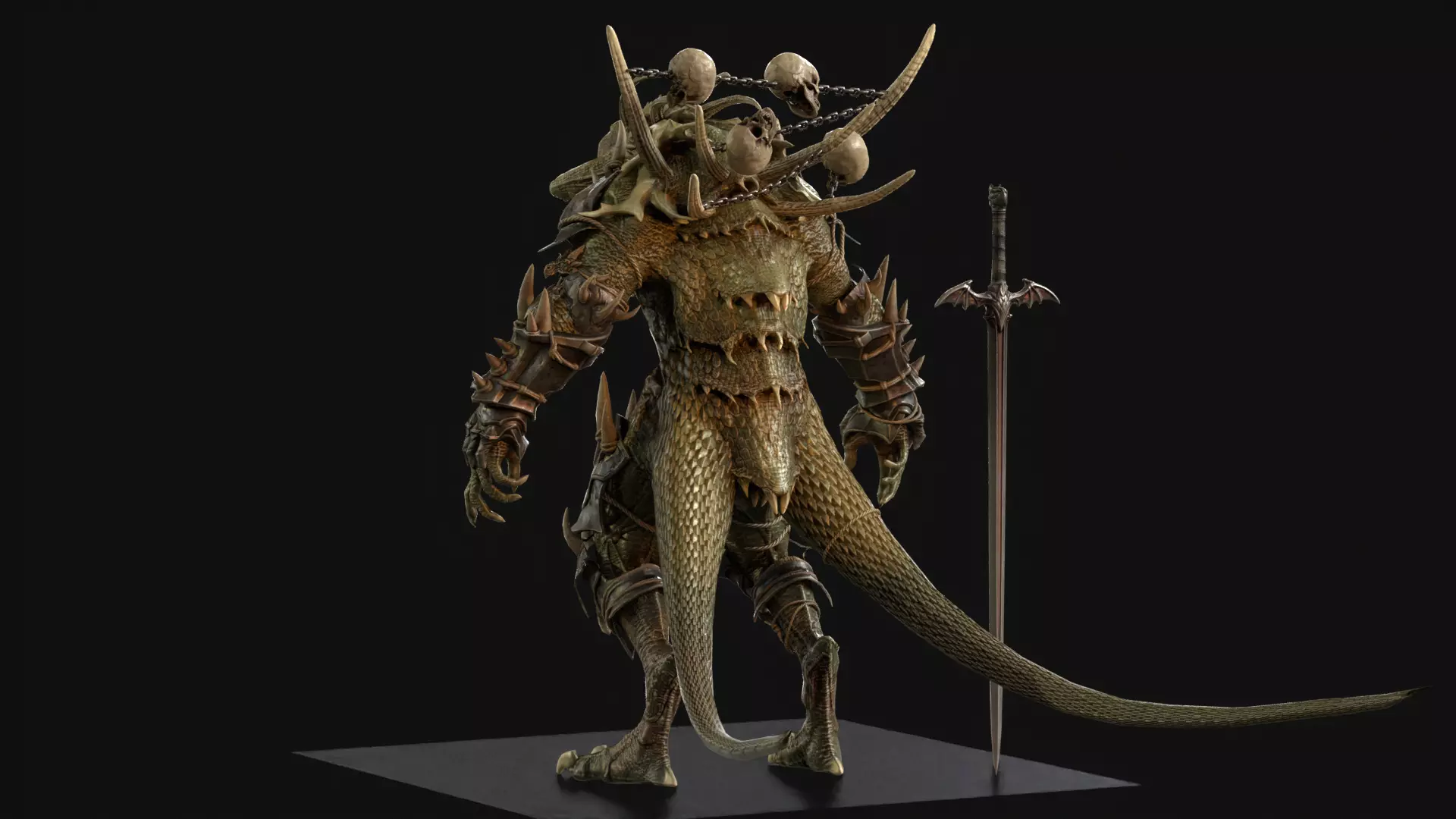 DemonDragonRem Low-poly 3D model_23