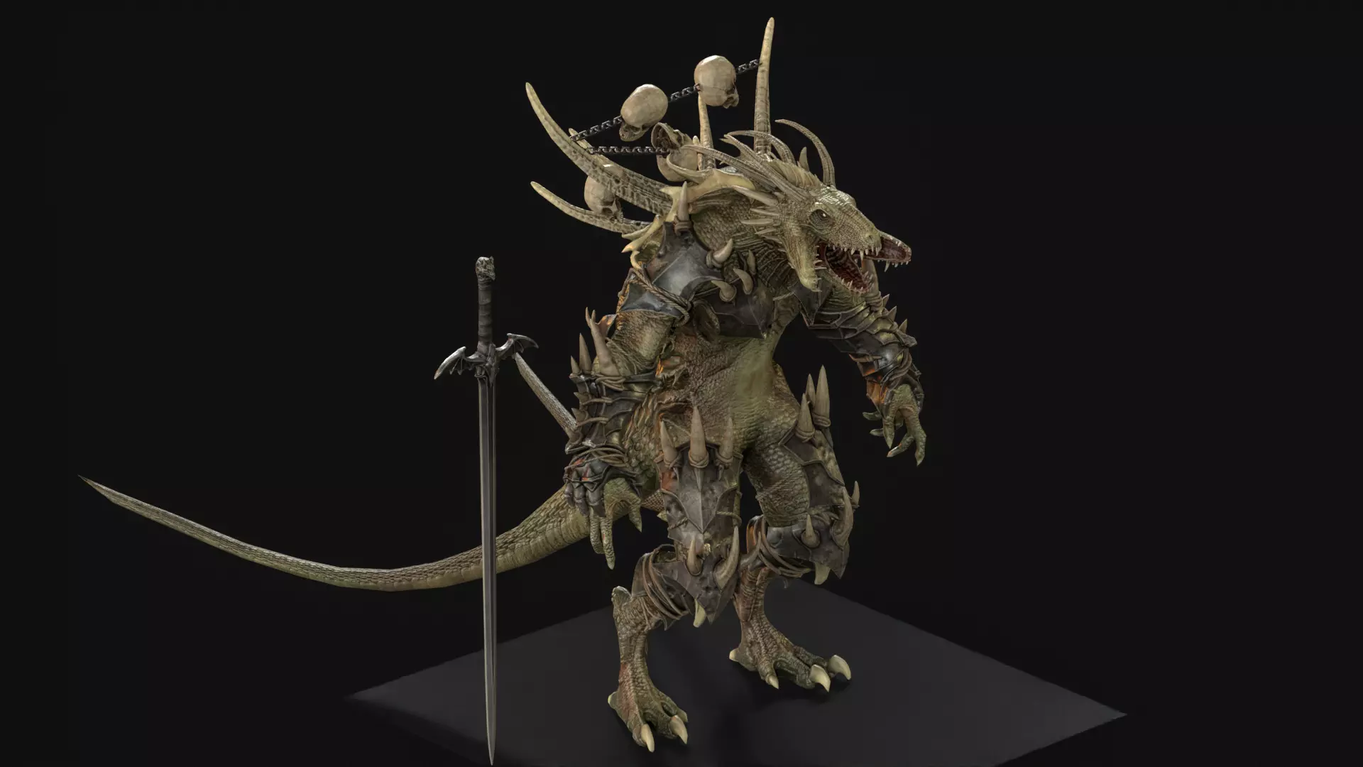 DemonDragonRem Low-poly 3D model_18