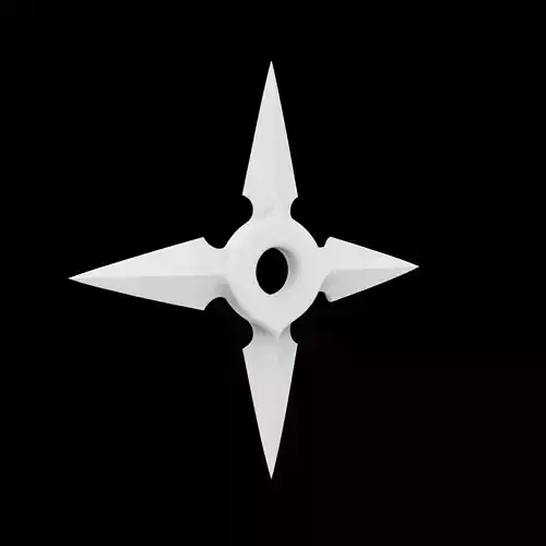 Classic Point Shuriken 3D Printable Model 3D print model