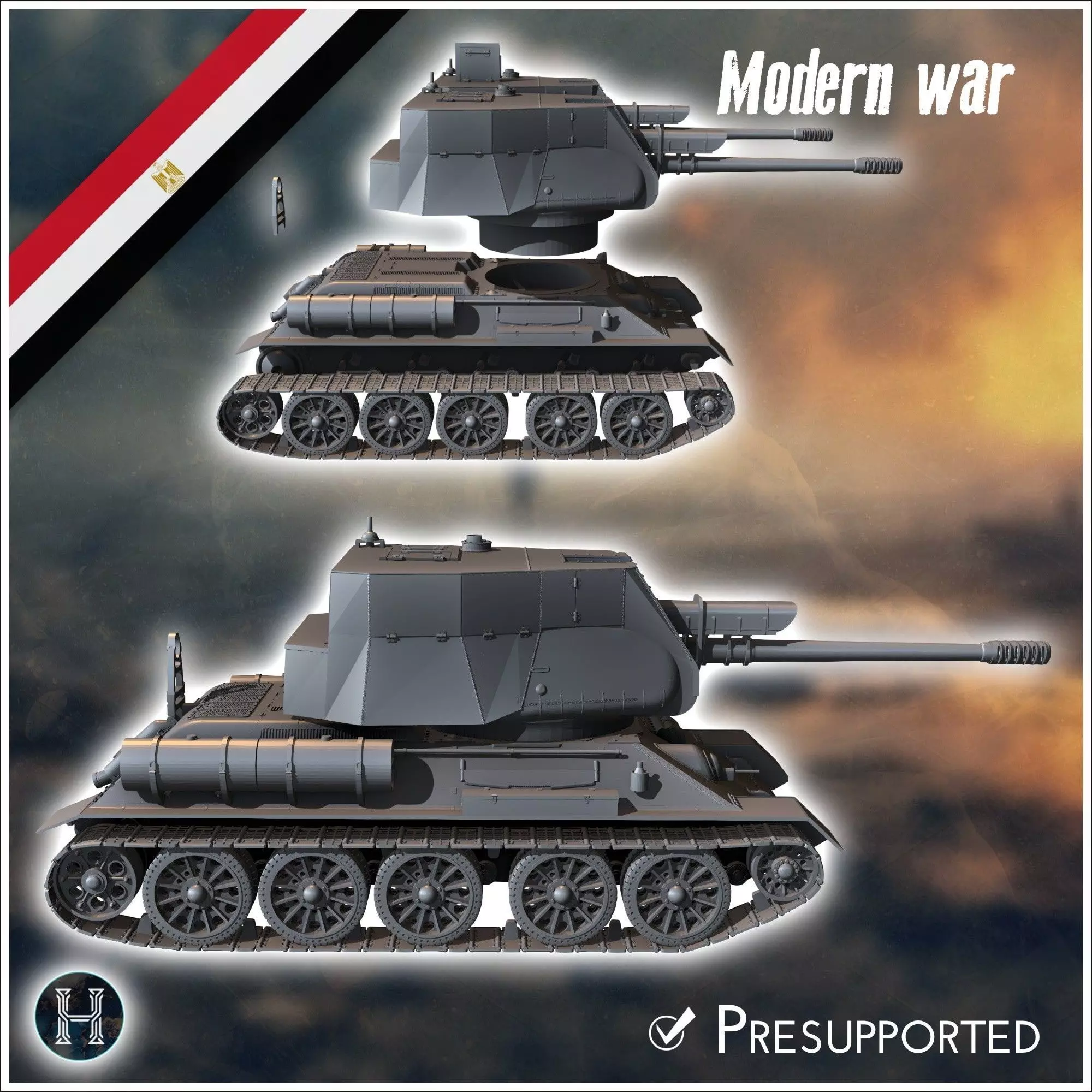 T122 SPG 122mm assault gun - Soviet army WW2 Second World East f 3D print model_1