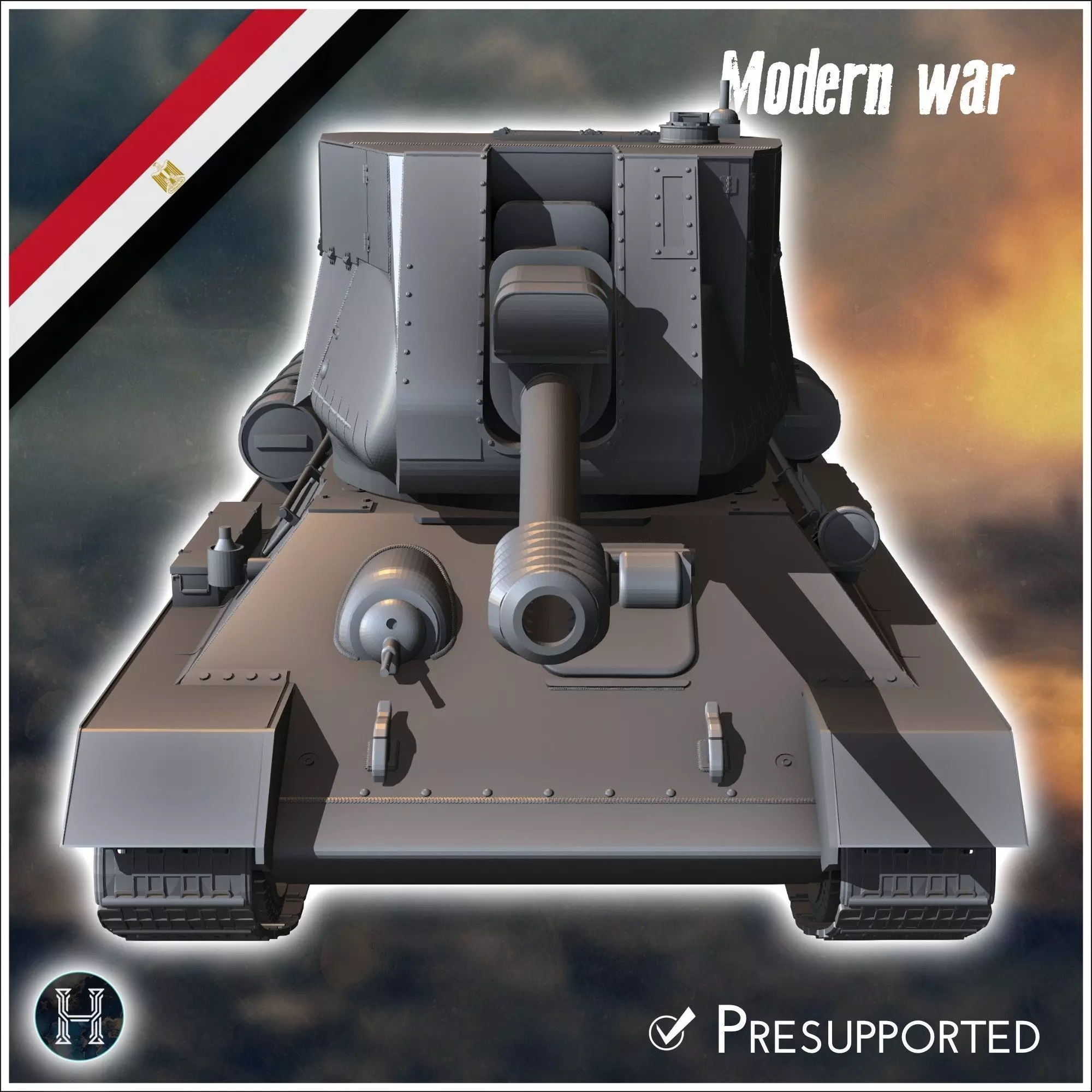 T122 SPG 122mm assault gun - Soviet army WW2 Second World East f 3D print model_4