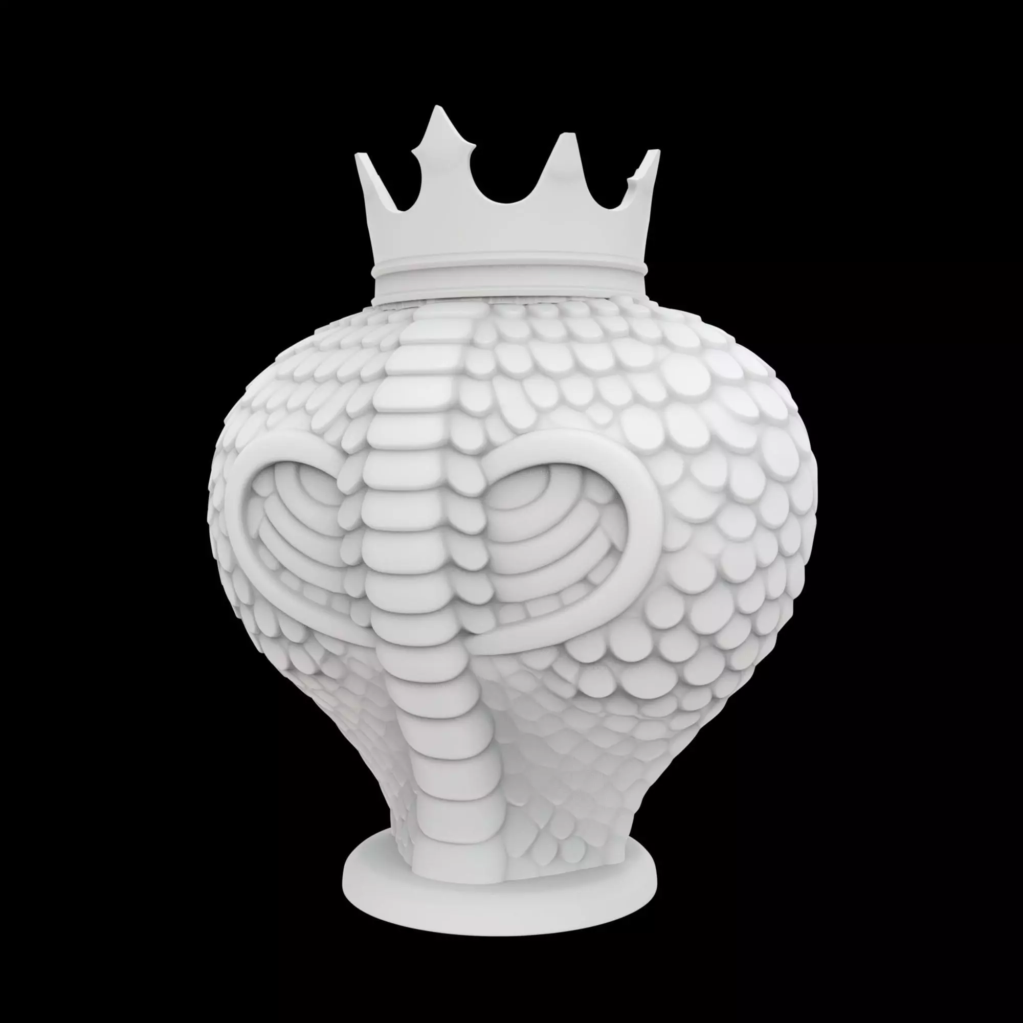 Cobra Head Crowned 3D Printable Model 3D print model_4