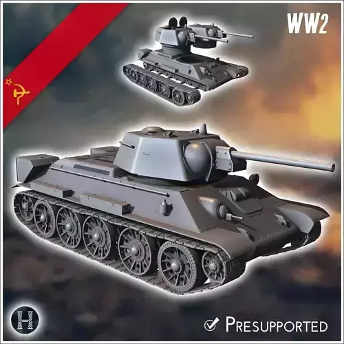 T-34-76 M1942 - Soviet army WW2 Second World East front Ostfront