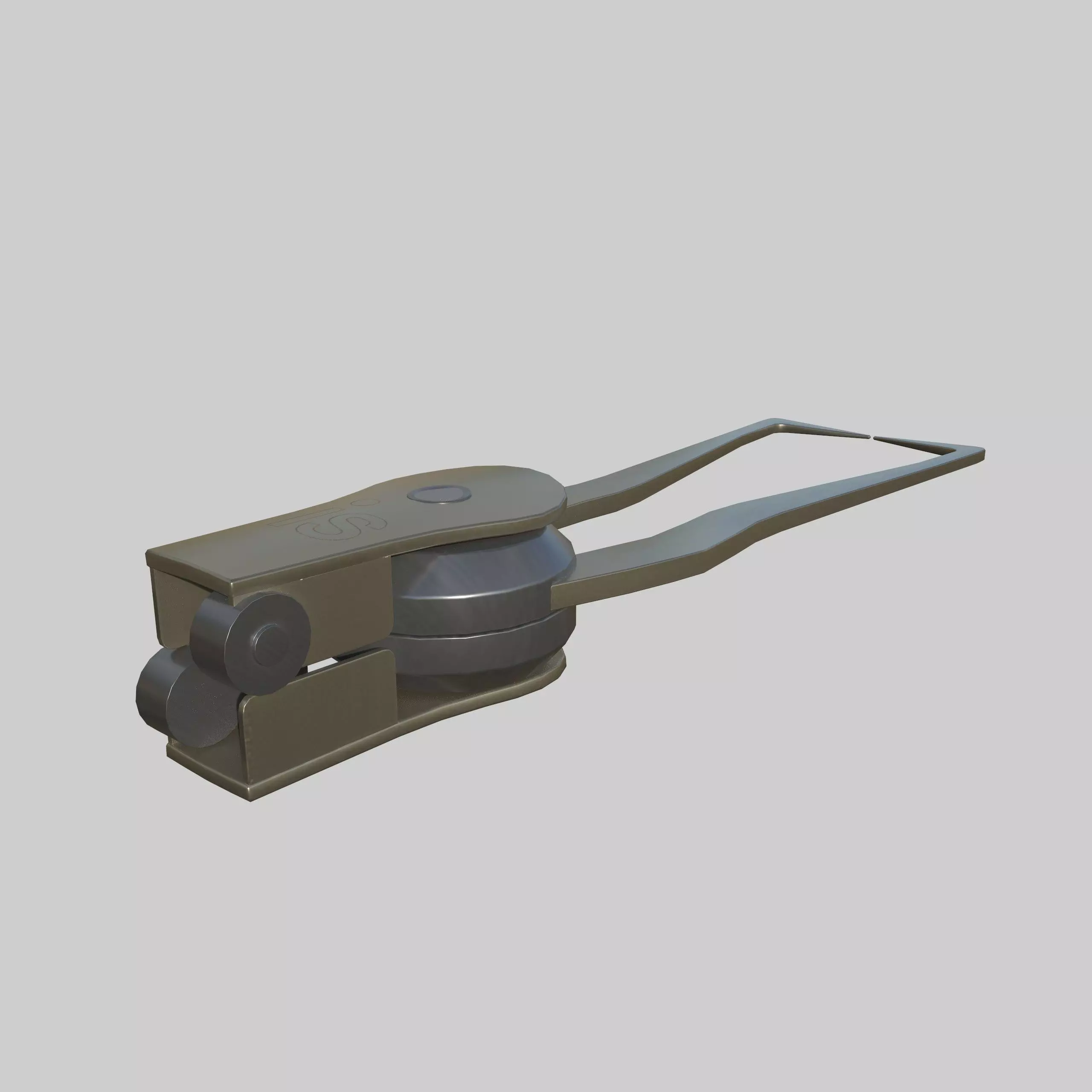 Tenaculum Forceps Low-poly 3D model_0