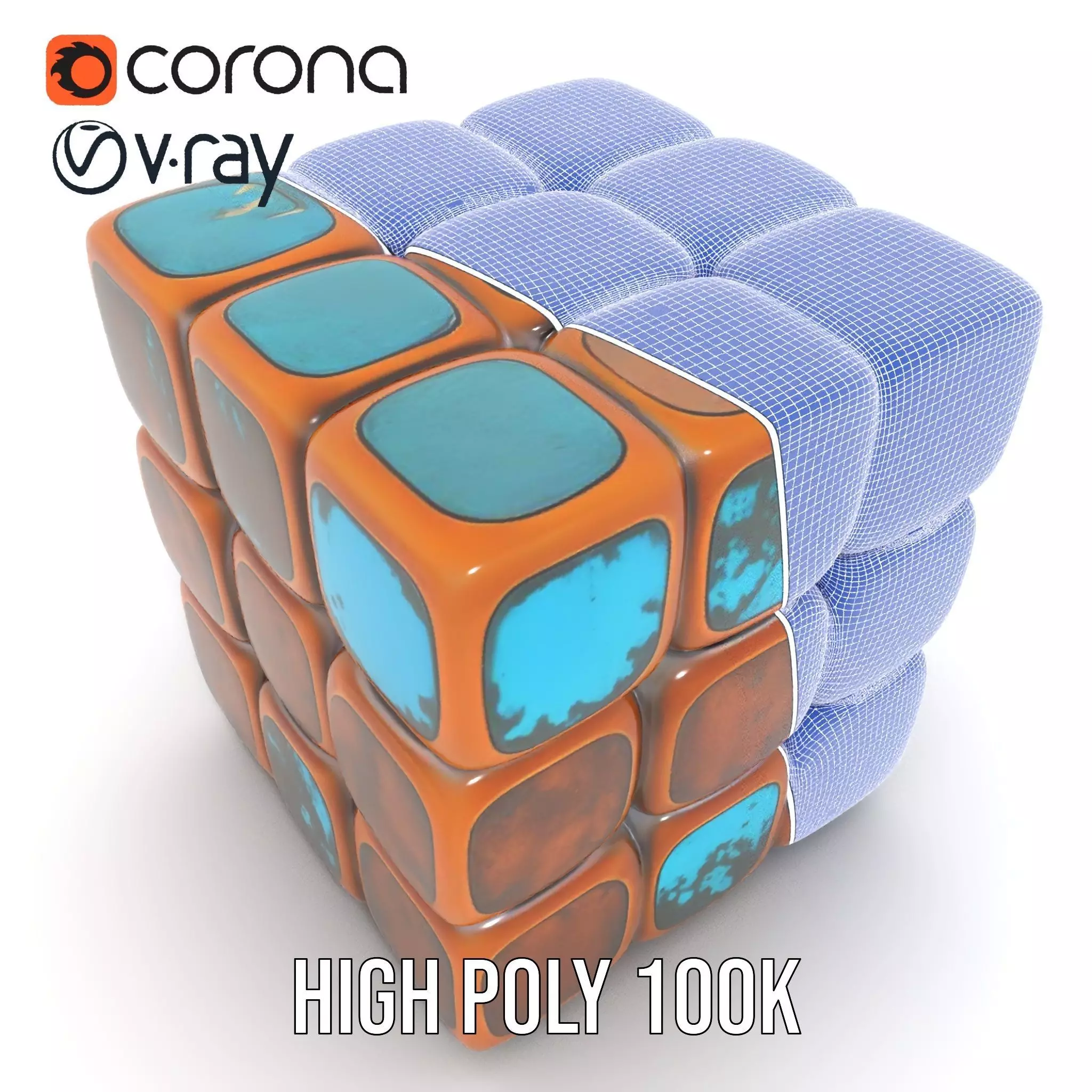 Vintage Copper Cube model pack Texture_34