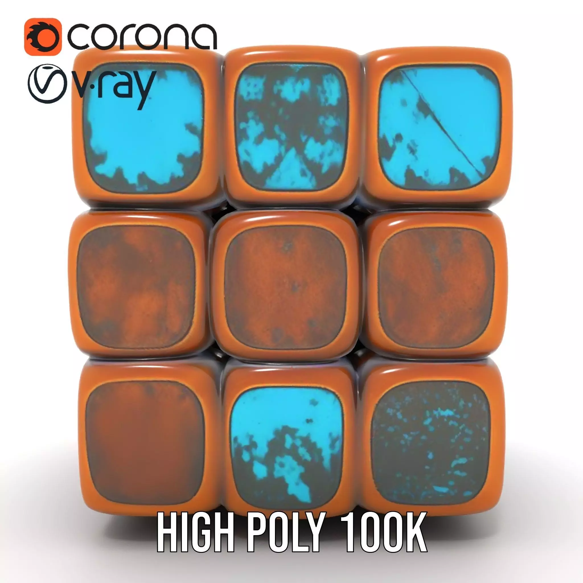 Vintage Copper Cube model pack Texture_29