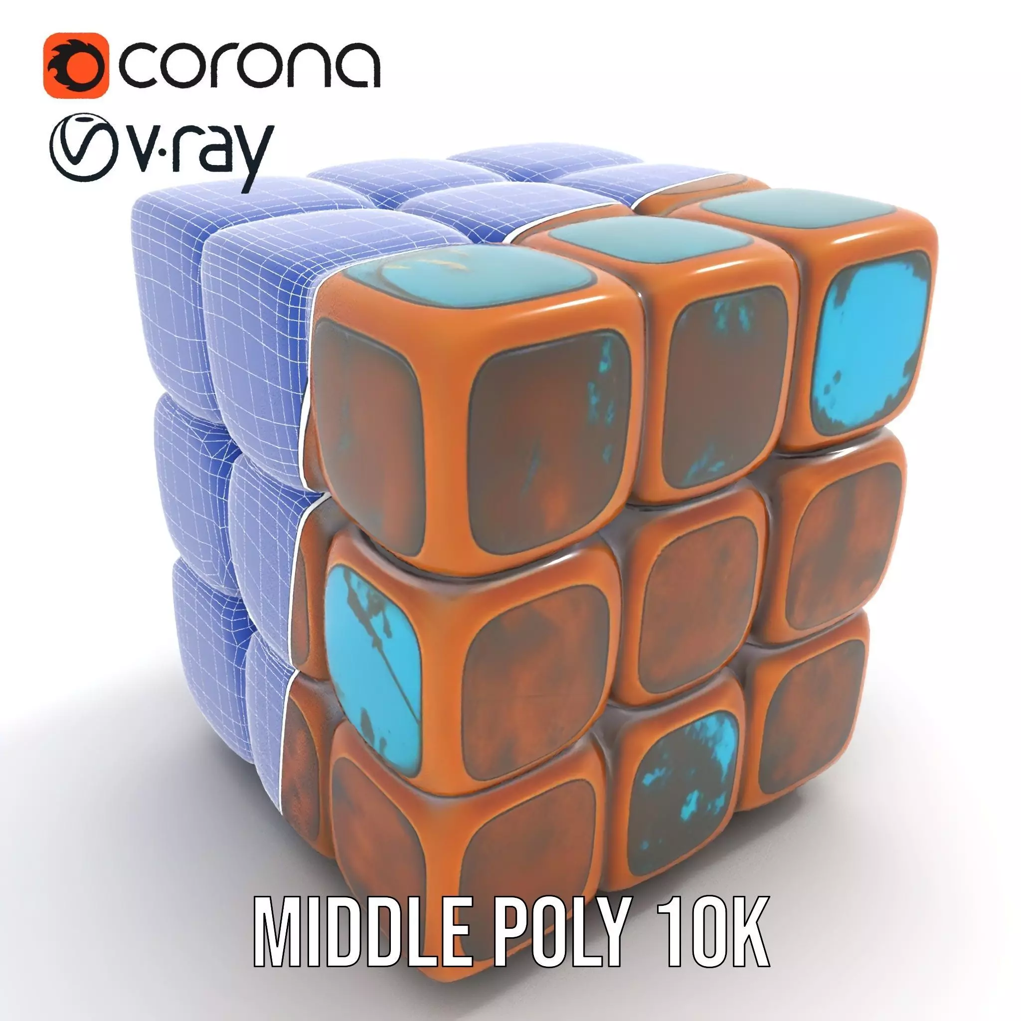 Vintage Copper Cube model pack Texture_13