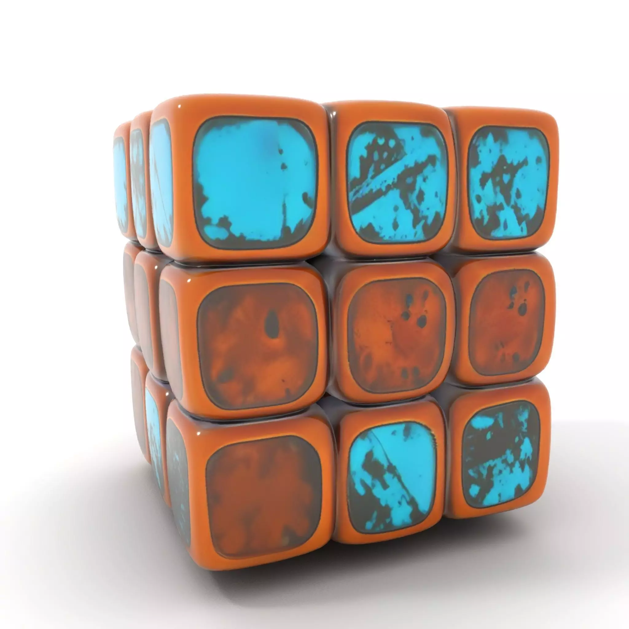 Vintage Copper Cube model pack Texture_0