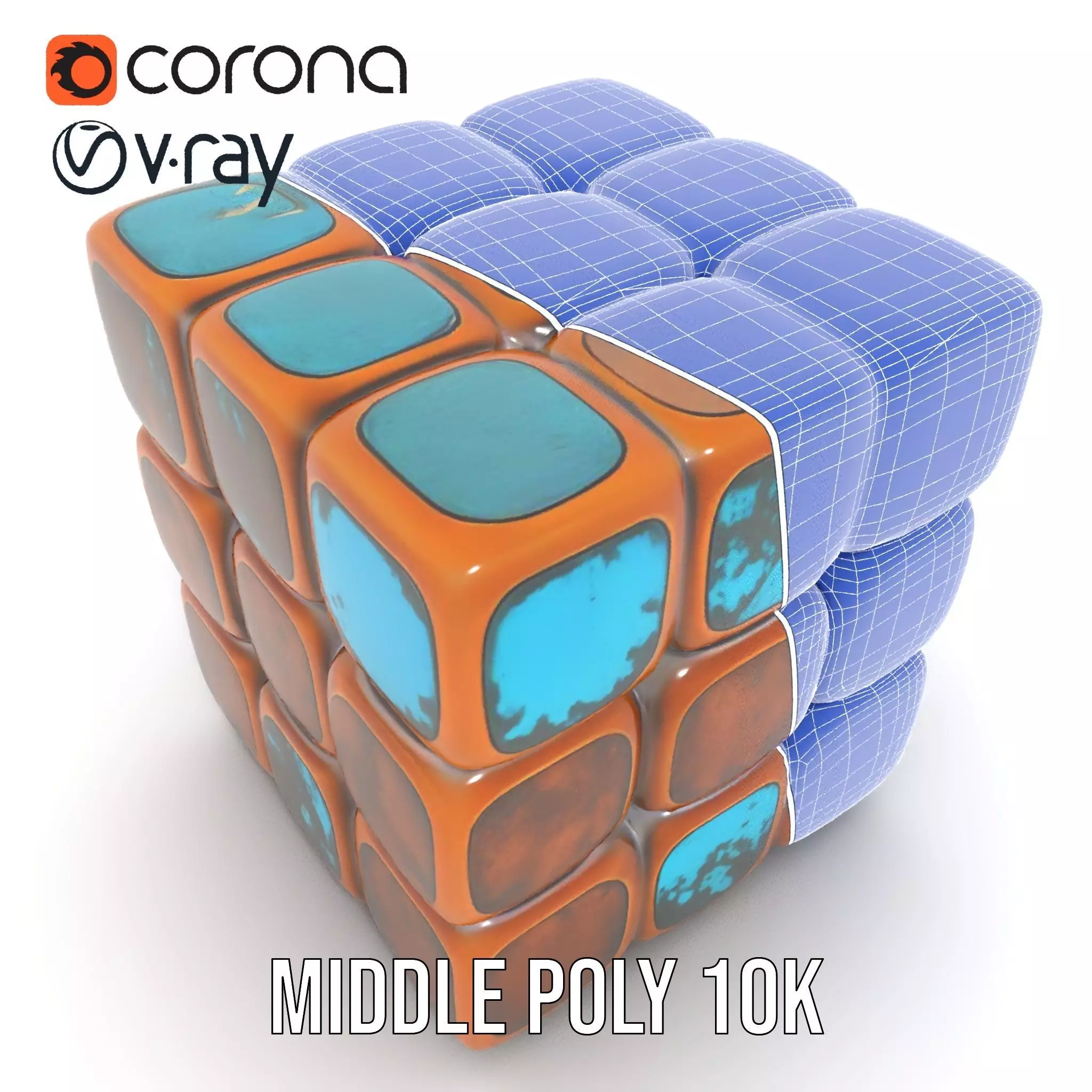 Vintage Copper Cube model pack Texture_24