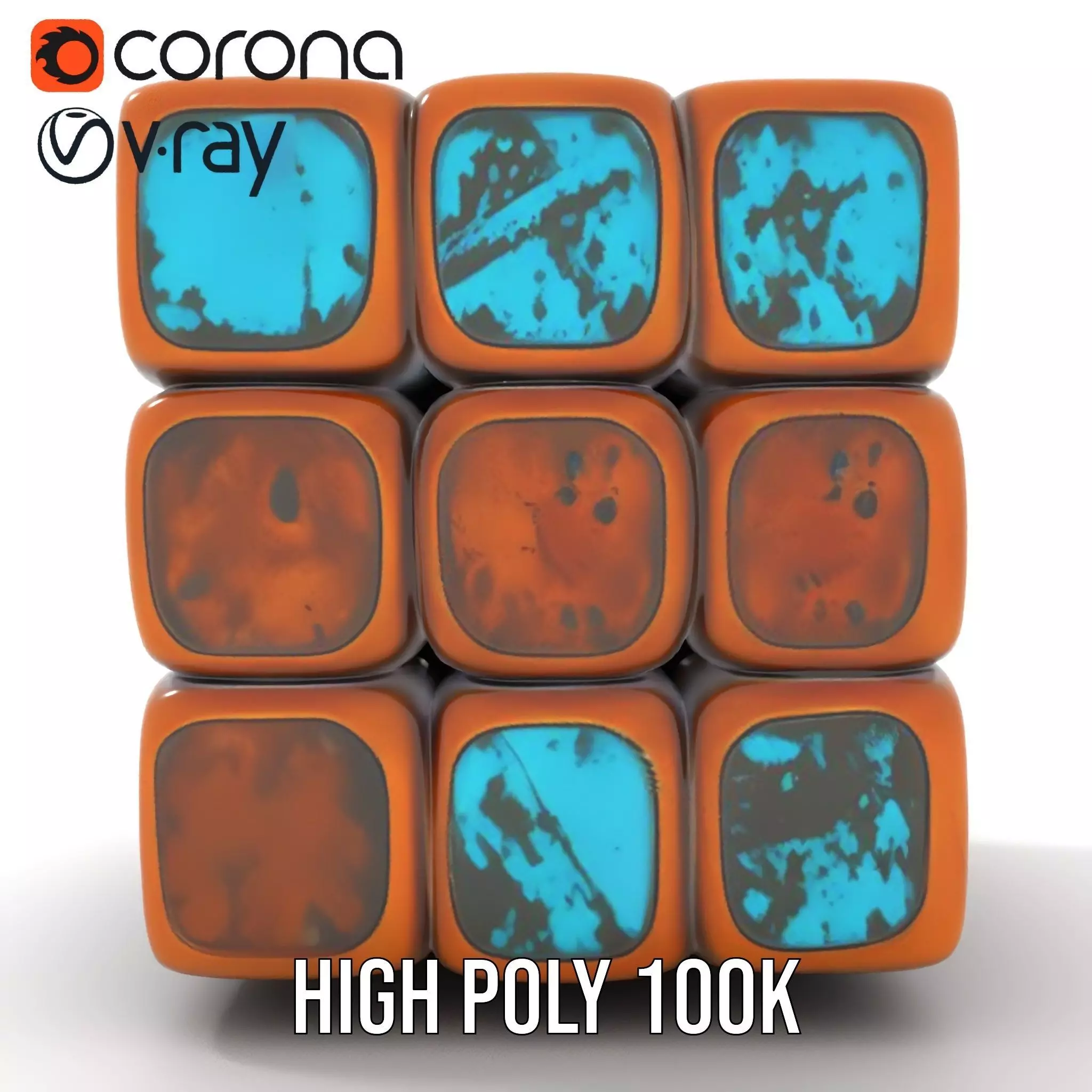 Vintage Copper Cube model pack Texture_23