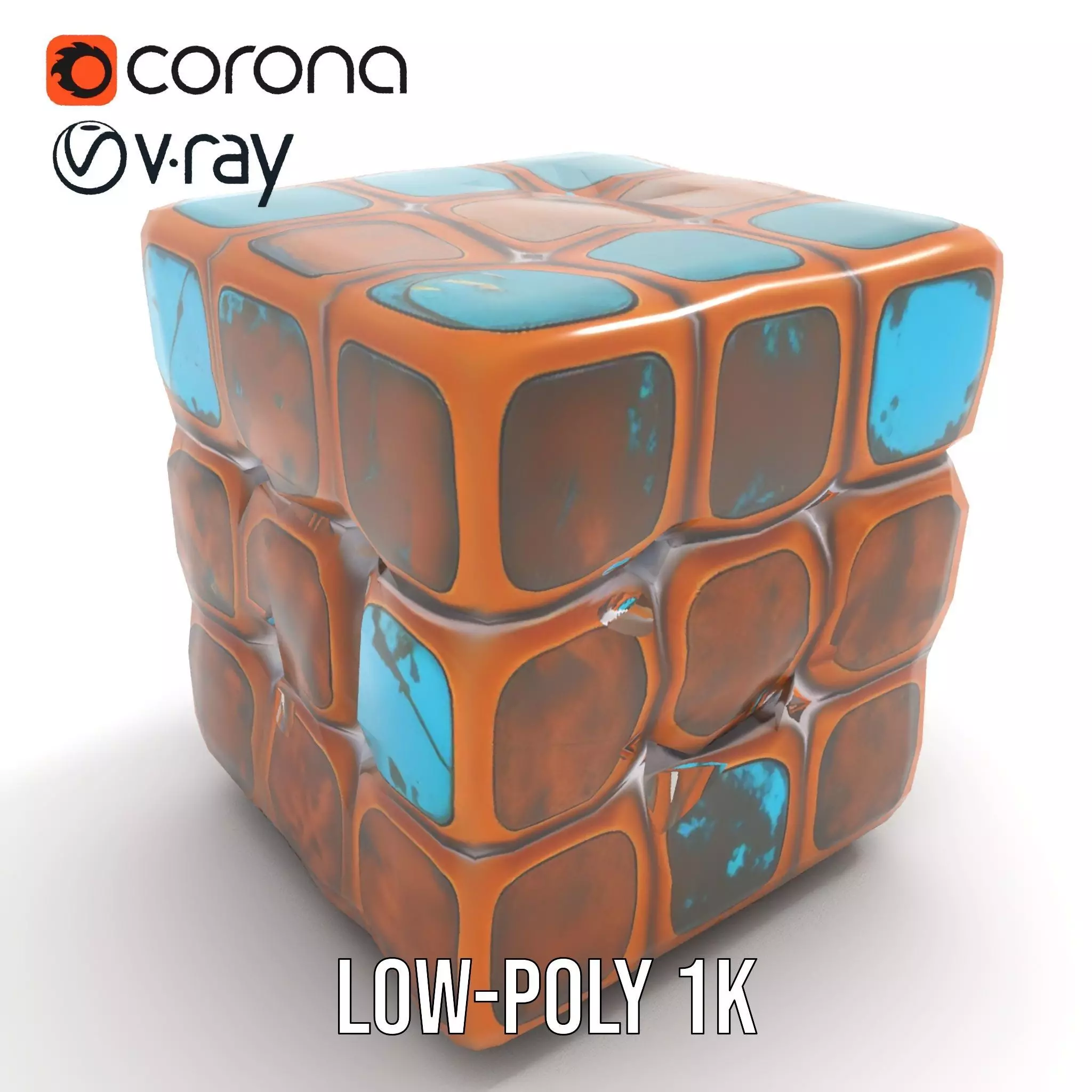 Vintage Copper Cube model pack Texture_8