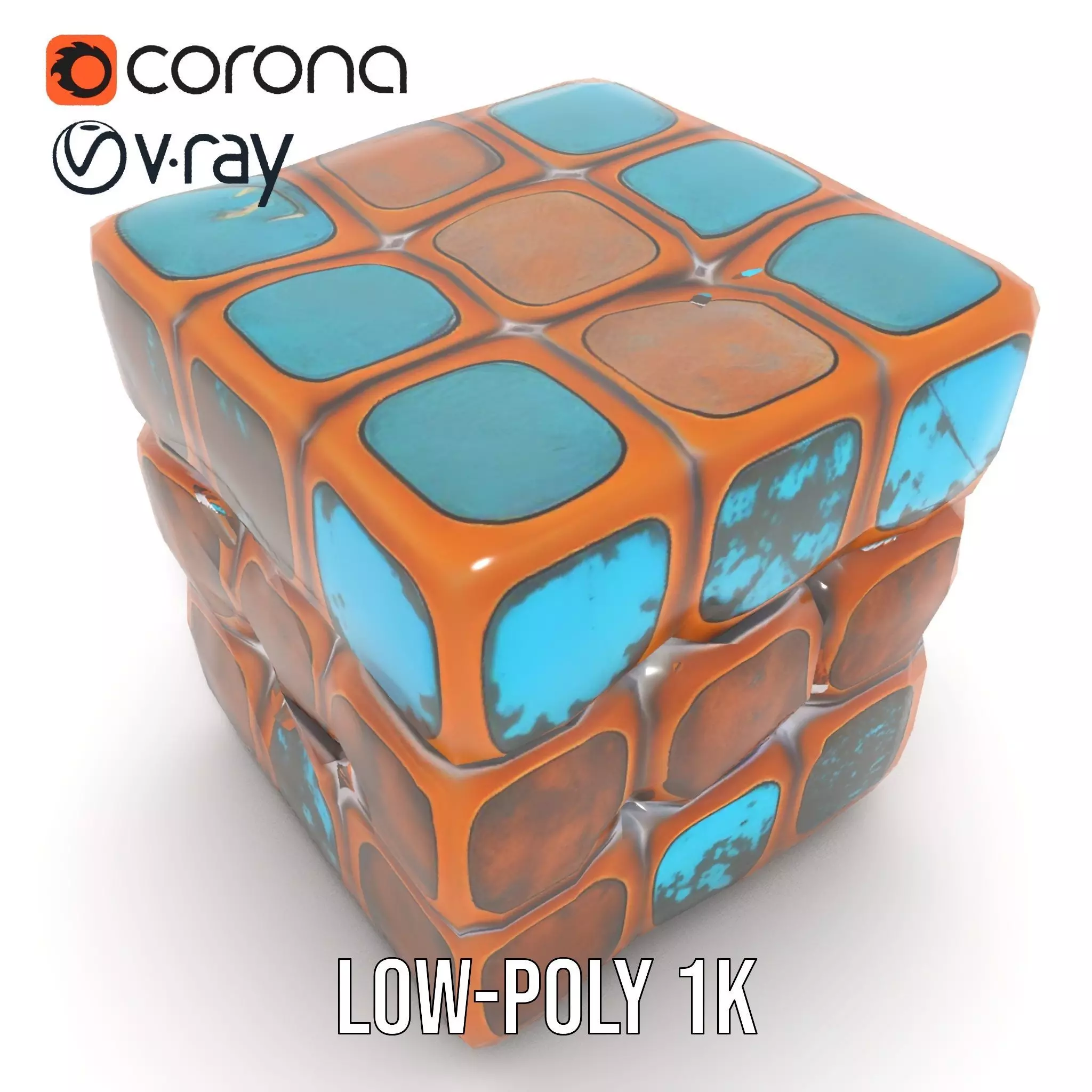 Vintage Copper Cube model pack Texture_12