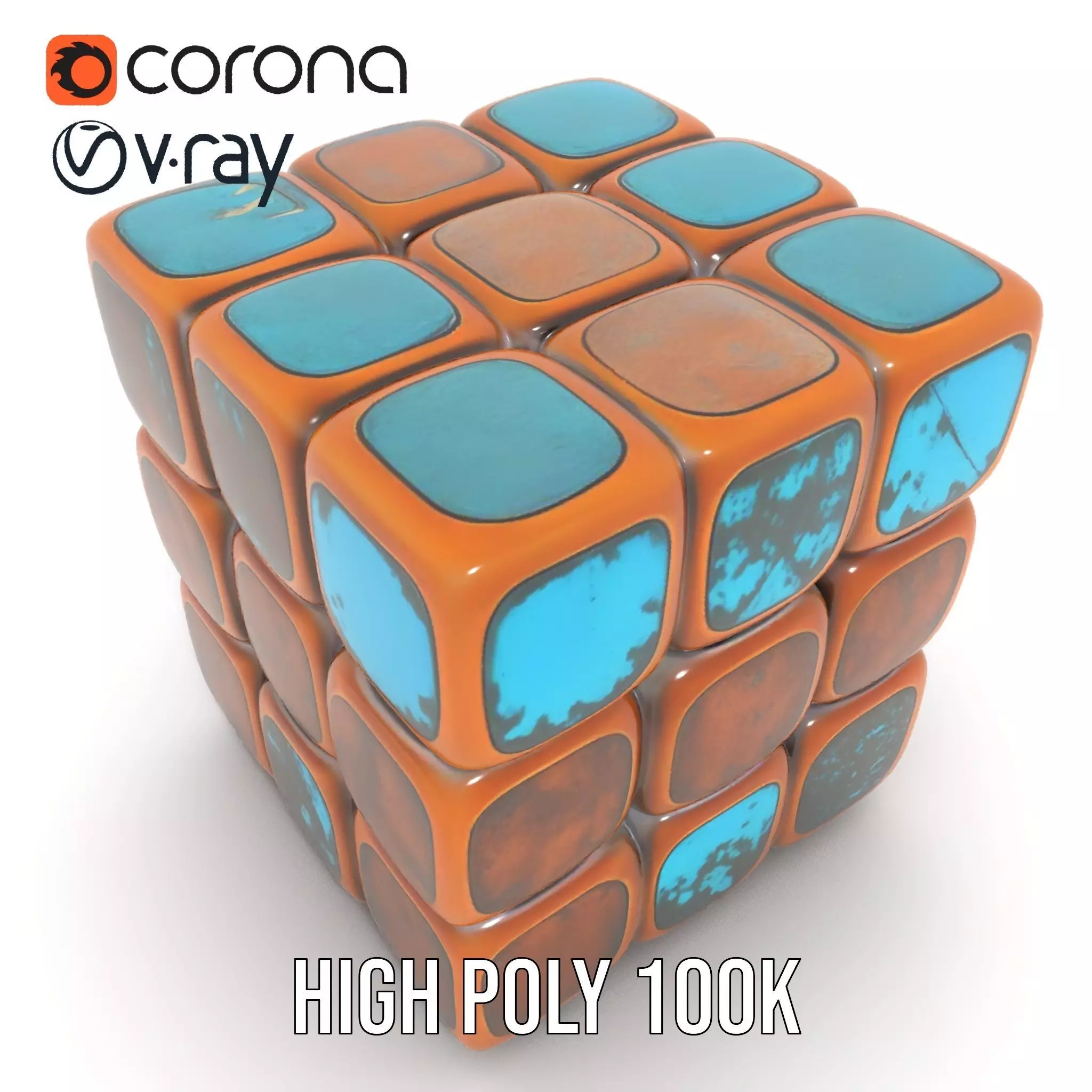 Vintage Copper Cube model pack Texture_26