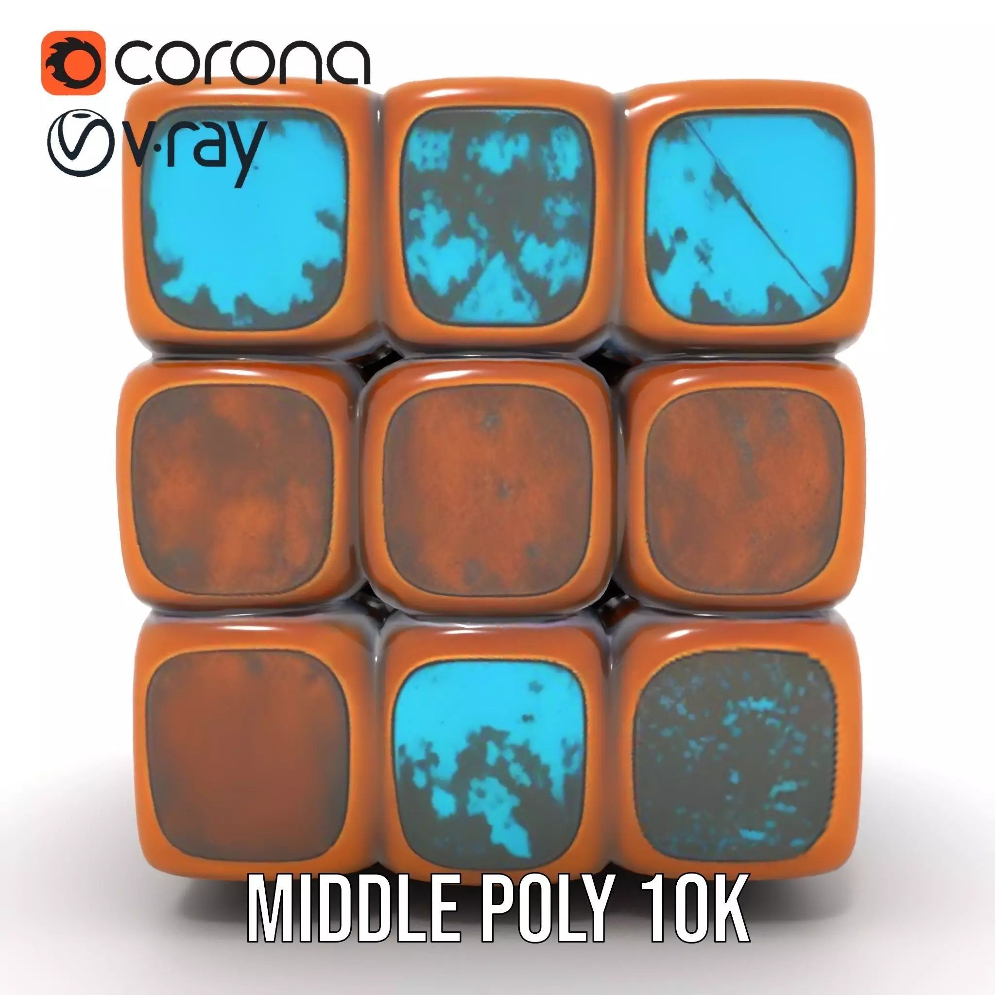 Vintage Copper Cube model pack Texture_6