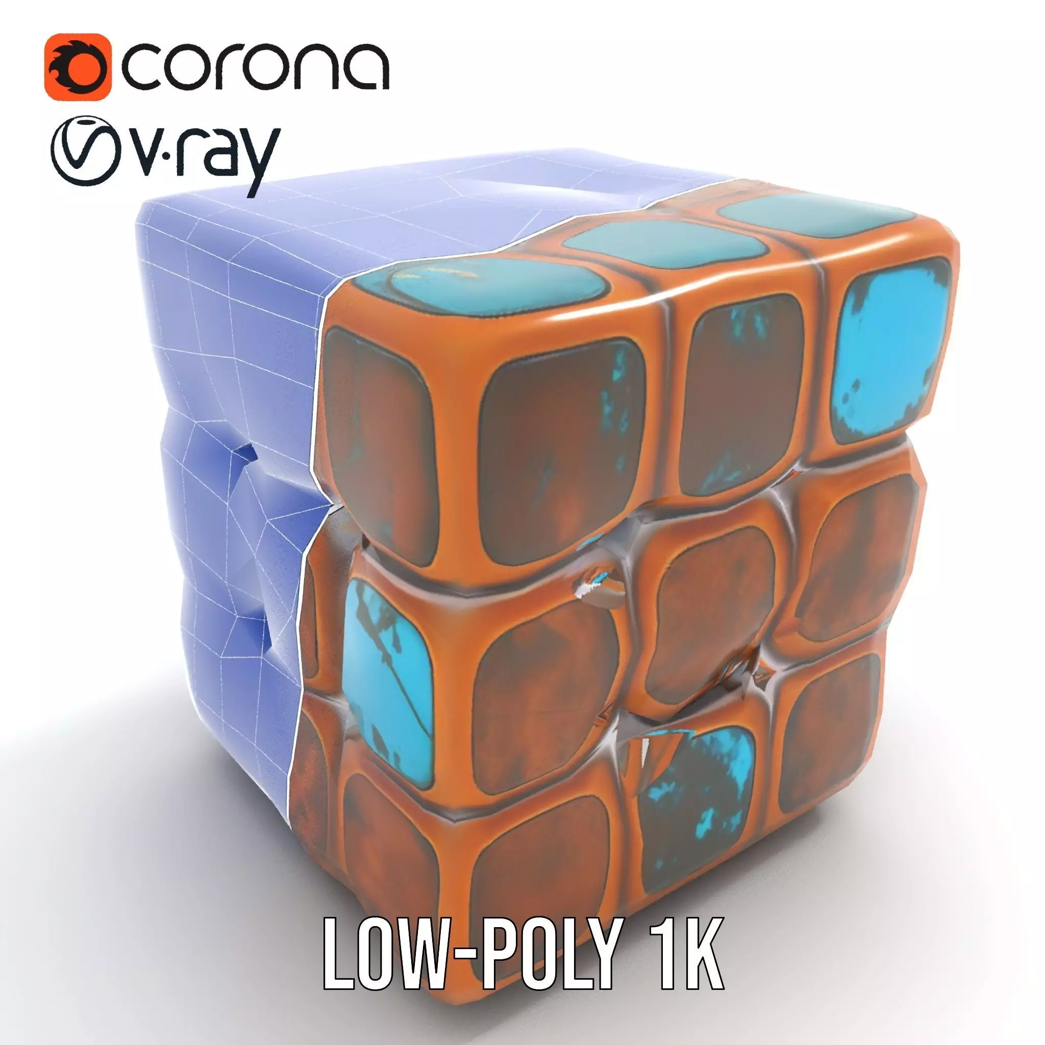 Vintage Copper Cube model pack Texture_22