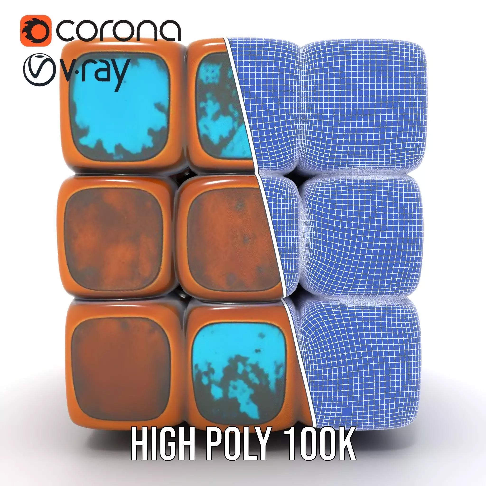 Vintage Copper Cube model pack Texture_35