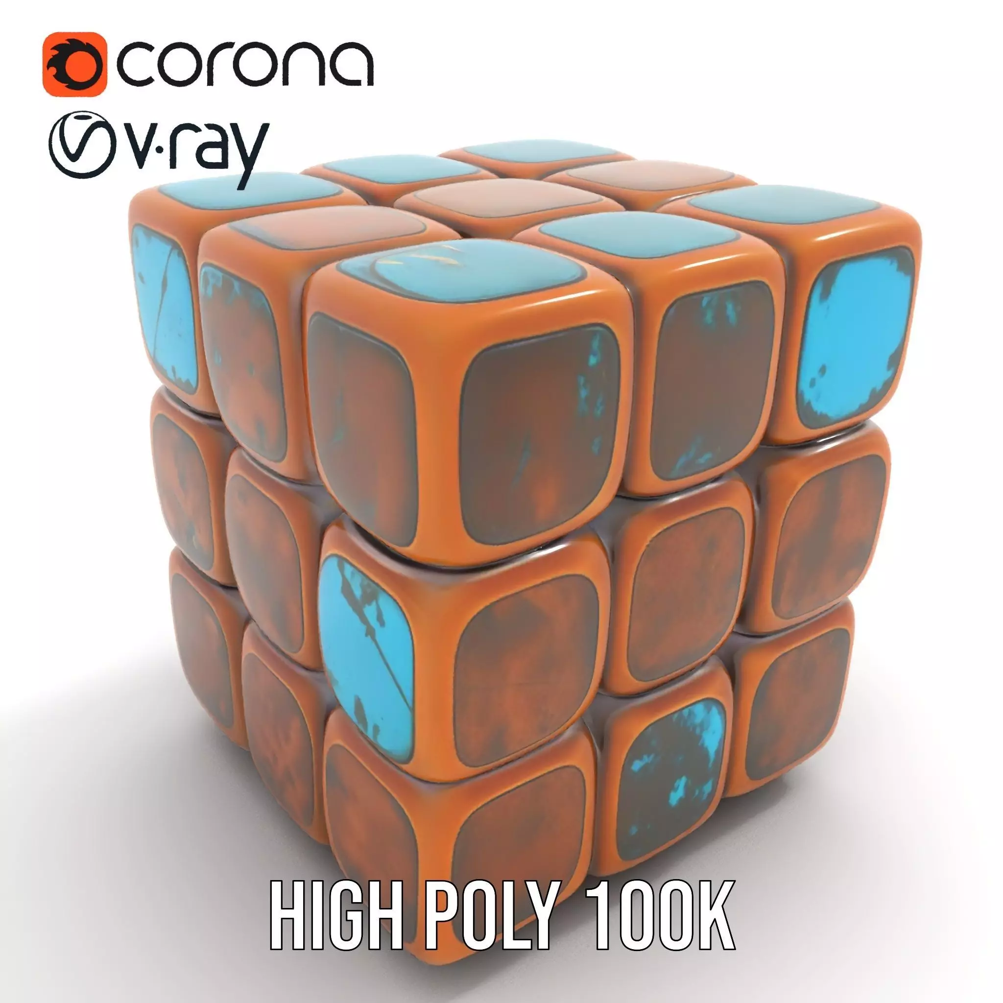 Vintage Copper Cube model pack Texture_18