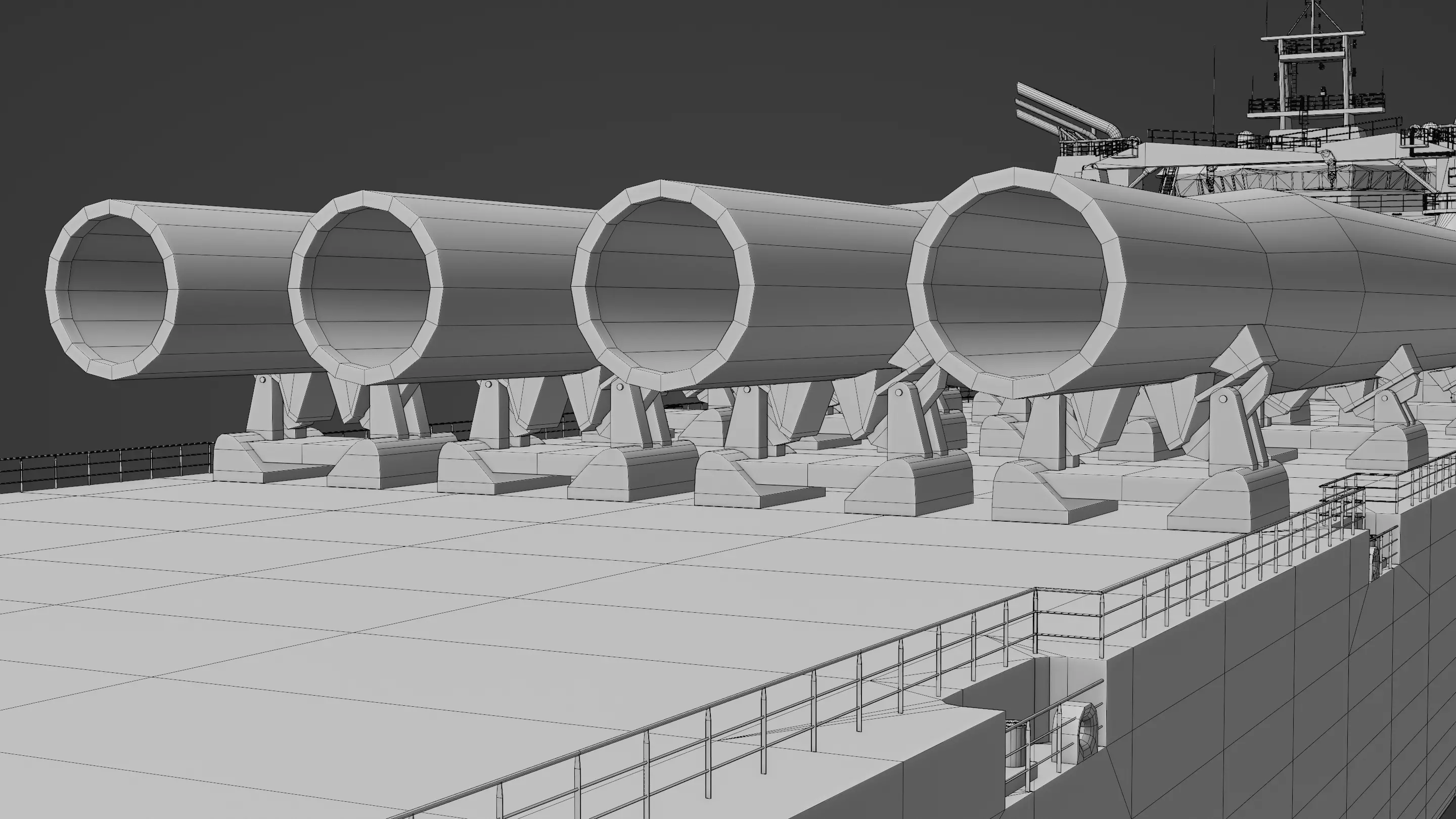 HeavyLift Vessel  Low-poly 3D model_21