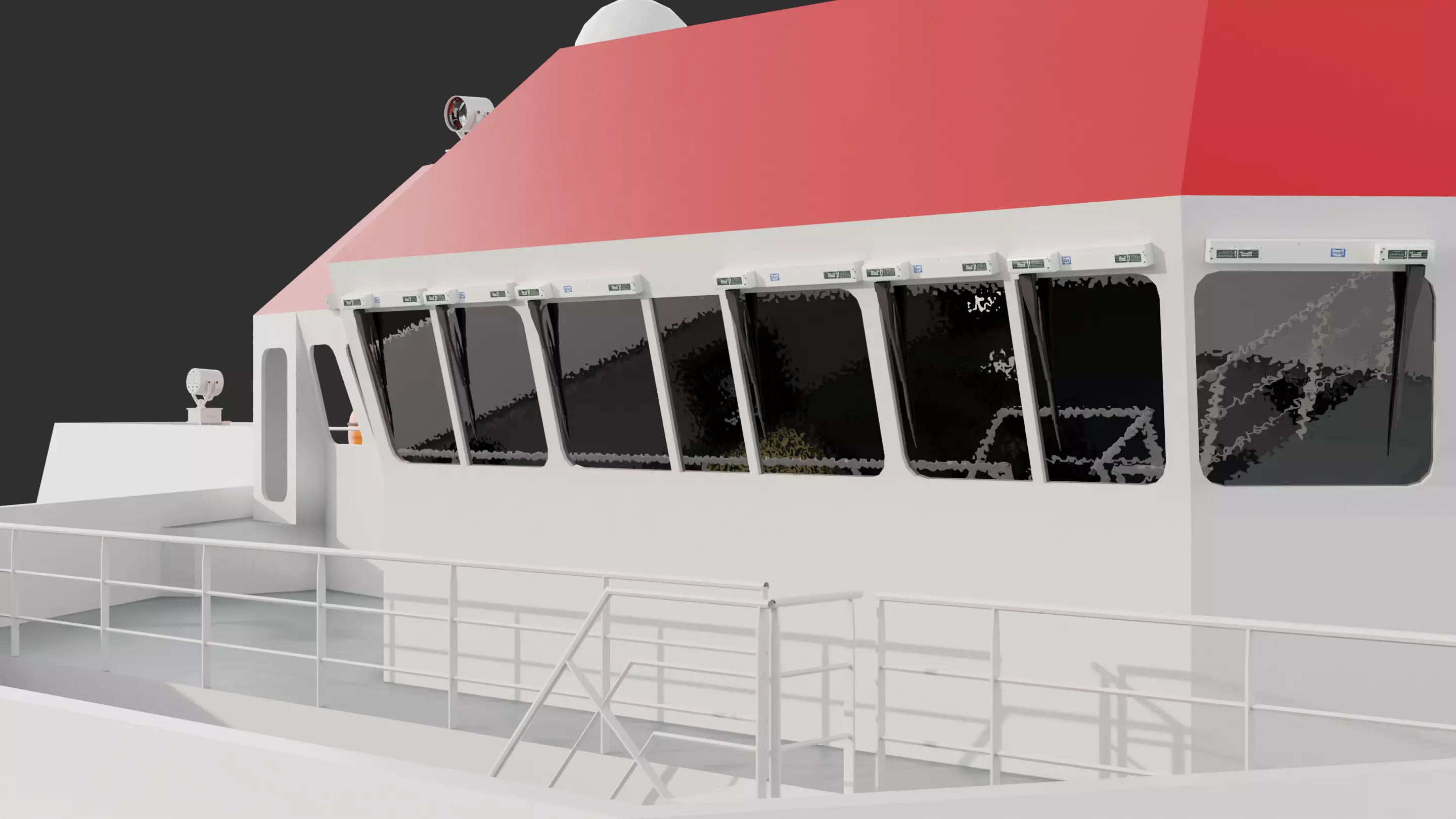 HeavyLift Vessel  Low-poly 3D model_9