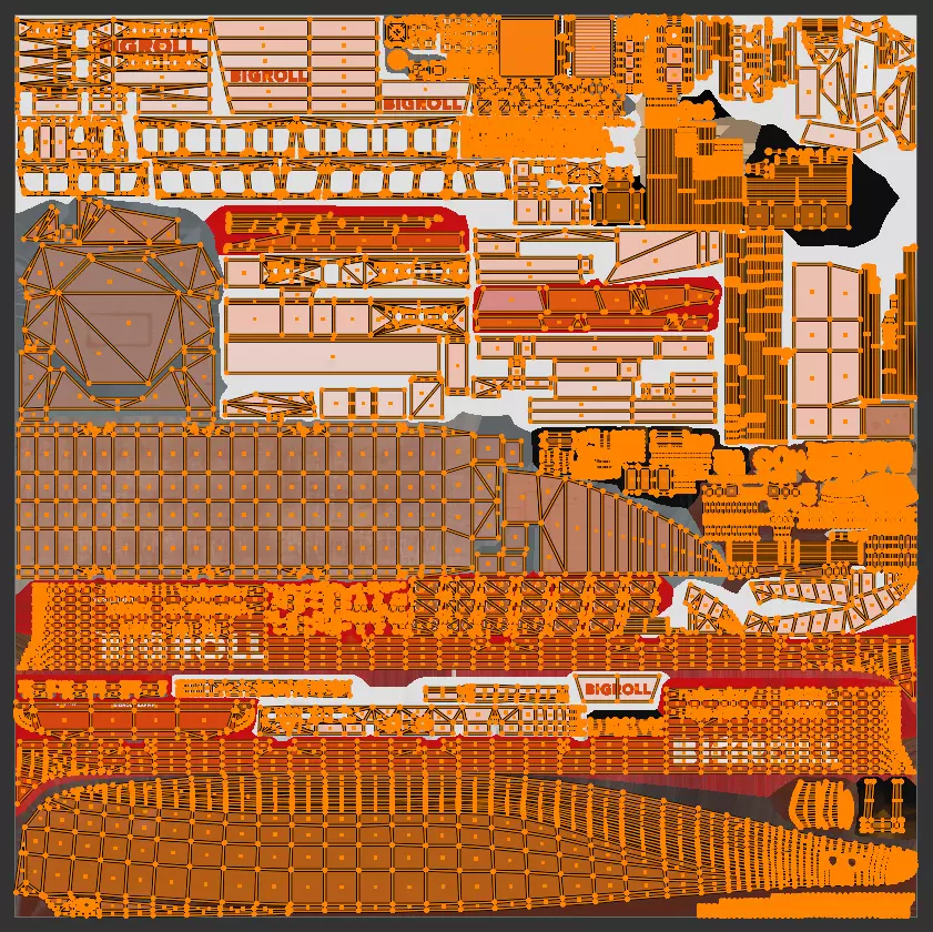 HeavyLift Vessel  Low-poly 3D model_25