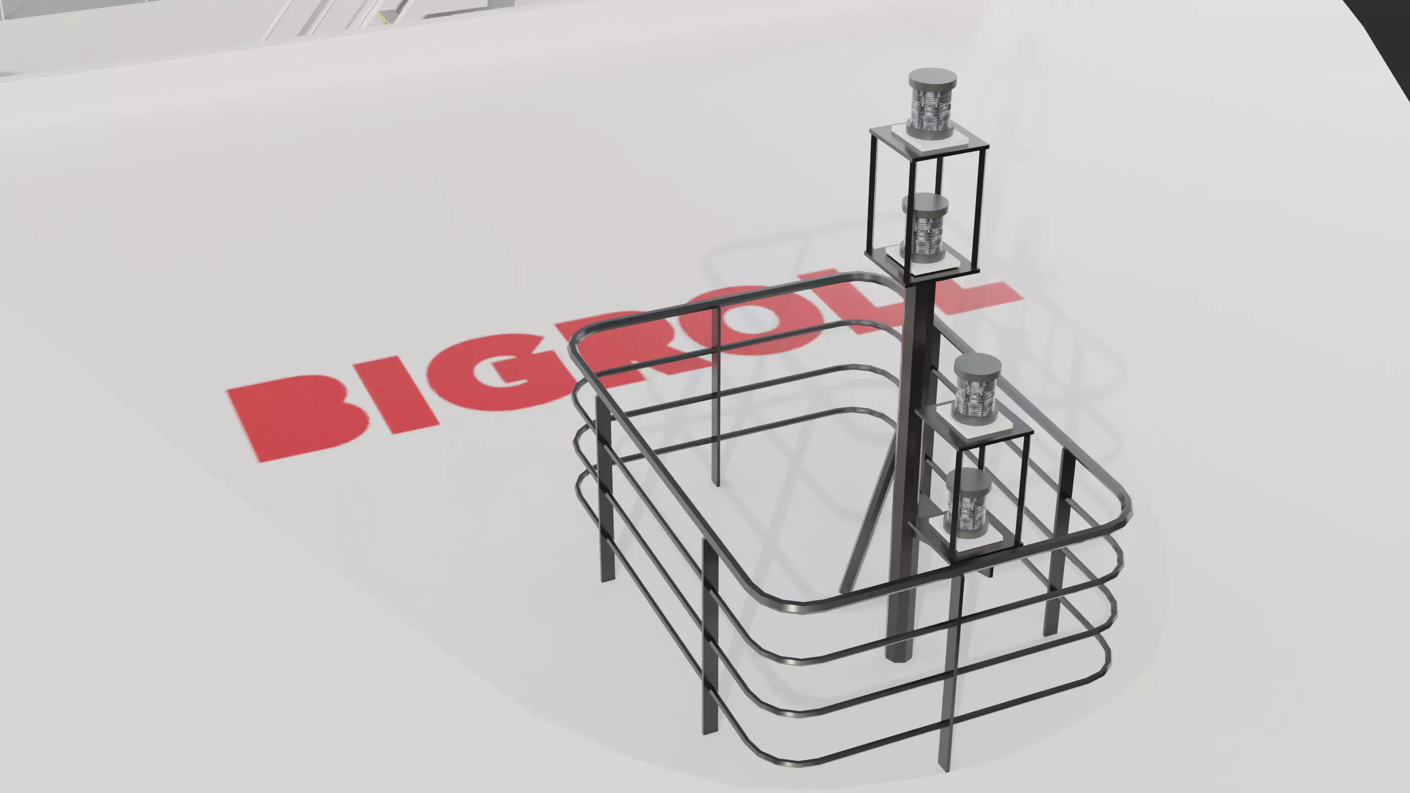 HeavyLift Vessel  Low-poly 3D model_8