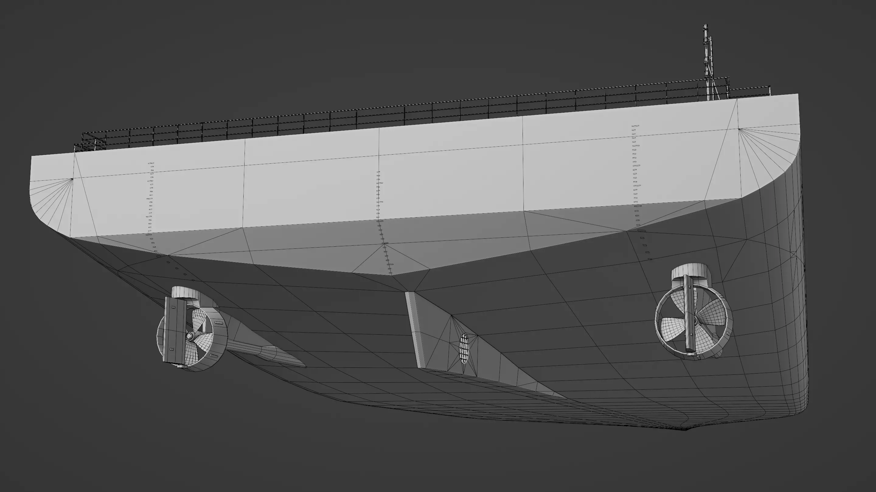 HeavyLift Vessel  Low-poly 3D model_22