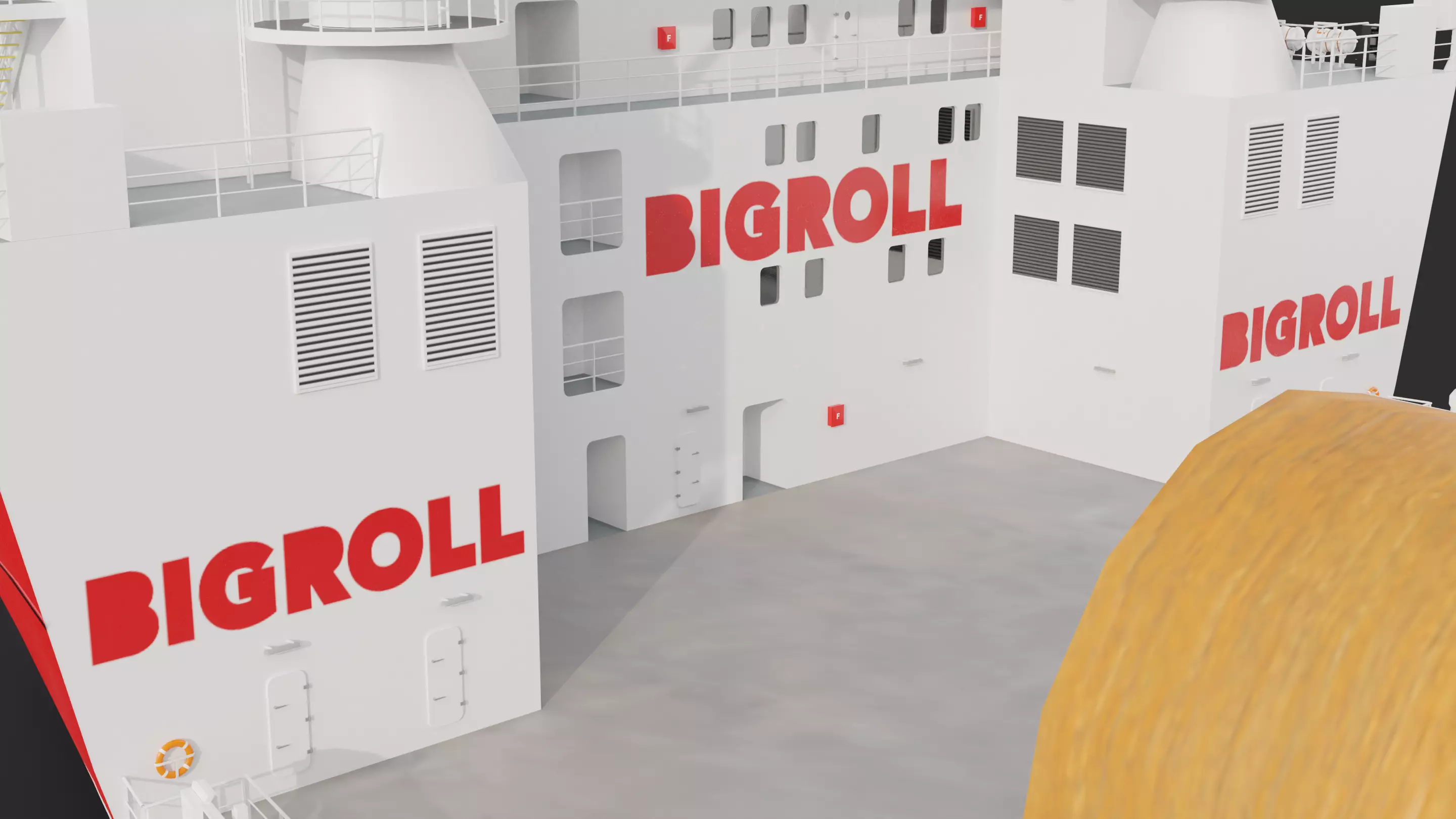 HeavyLift Vessel  Low-poly 3D model_13