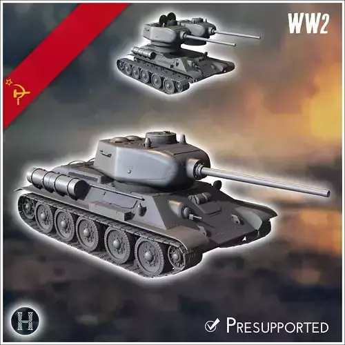 T-34-85 M1944 - Soviet army WW2 Second World East front Ostfront