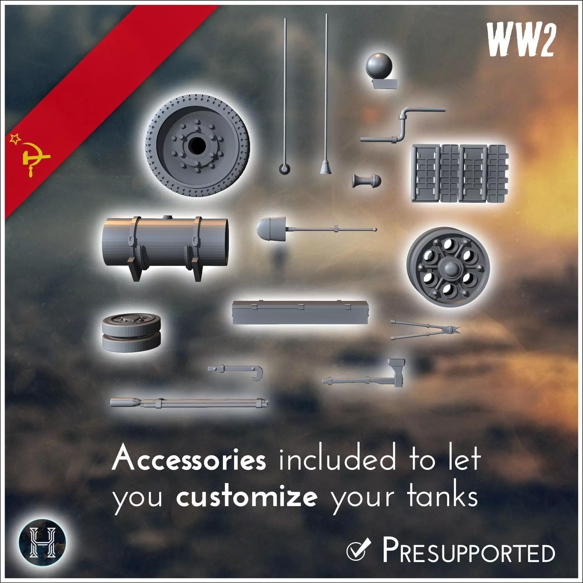 T-34-85 M1944 - Soviet army WW2 Second World East front Ostfront 3D print model_6