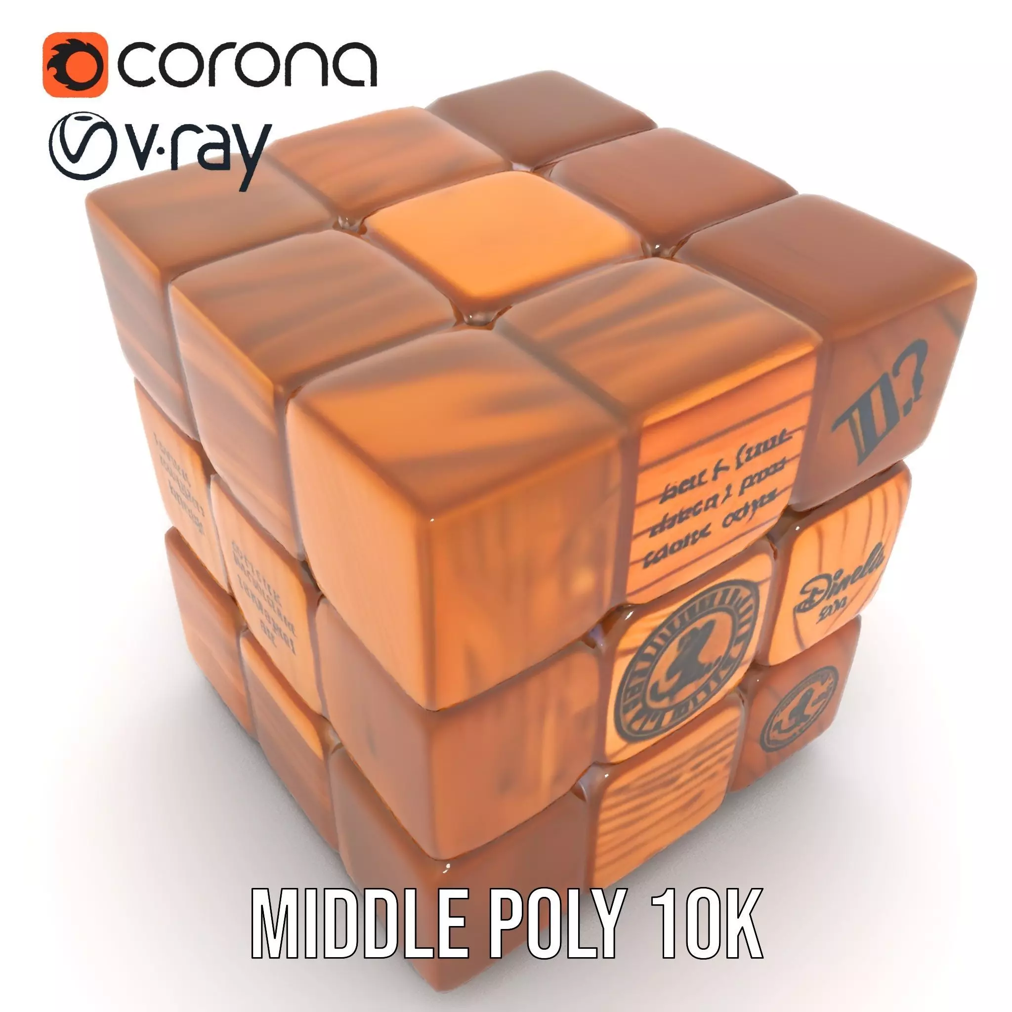Wooden Puzzle Cube model pack Texture_16