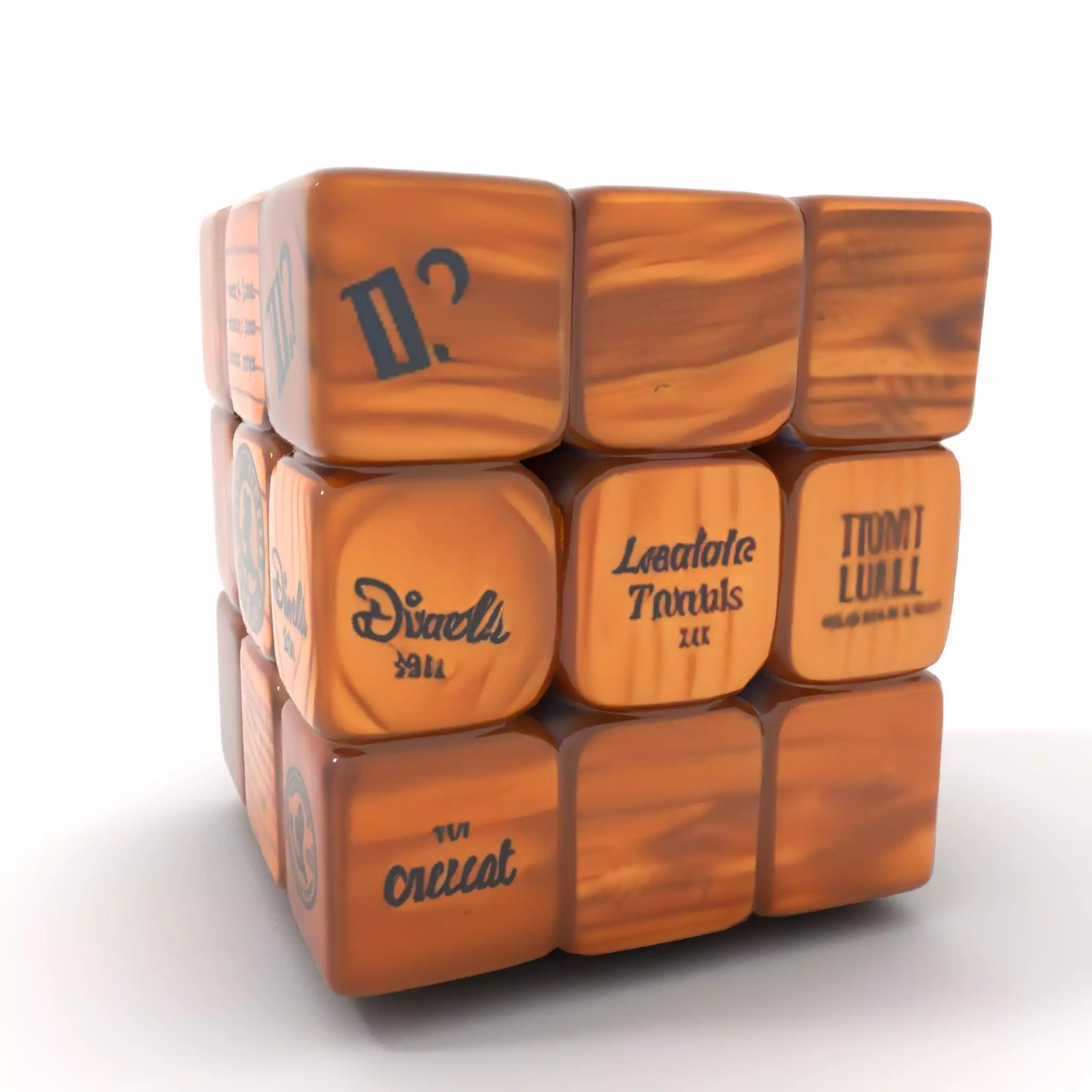 Wooden Puzzle Cube model pack Texture_13