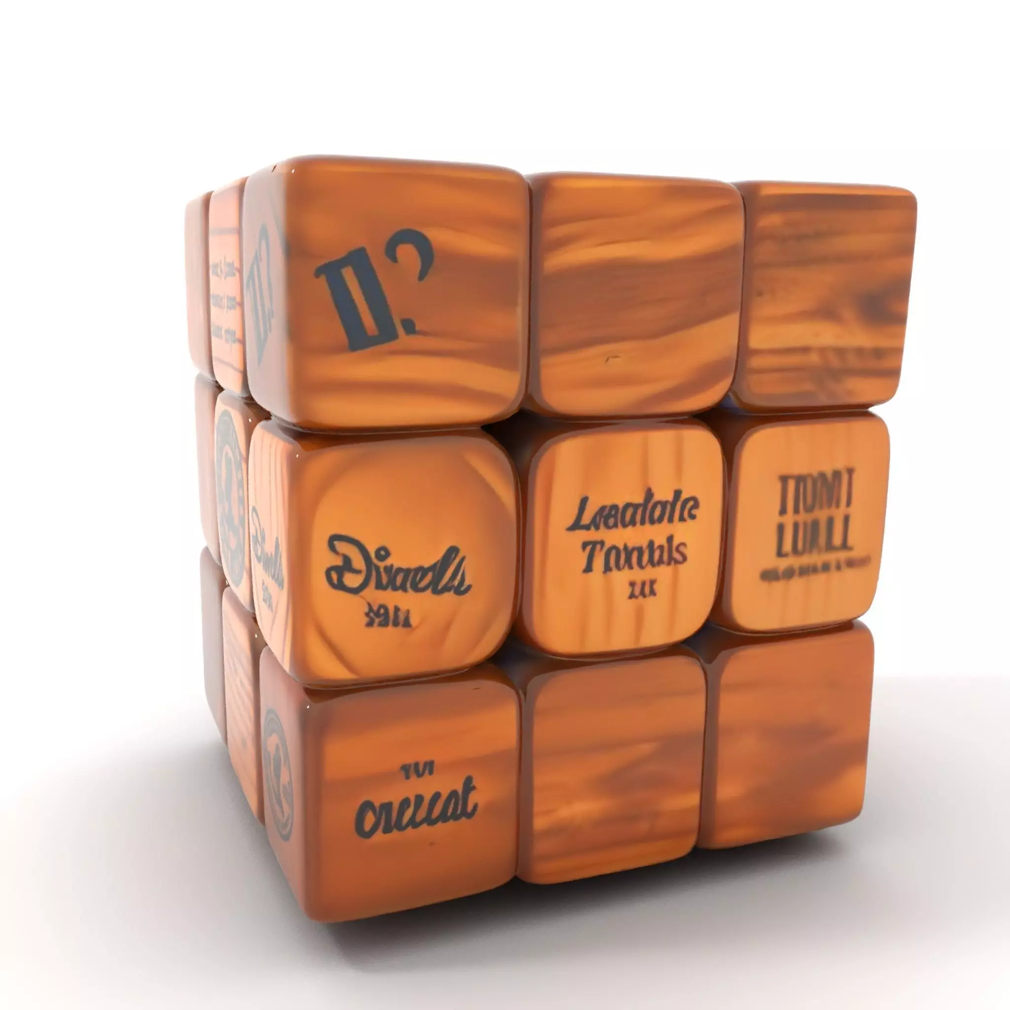 Wooden Puzzle Cube model pack Texture_0