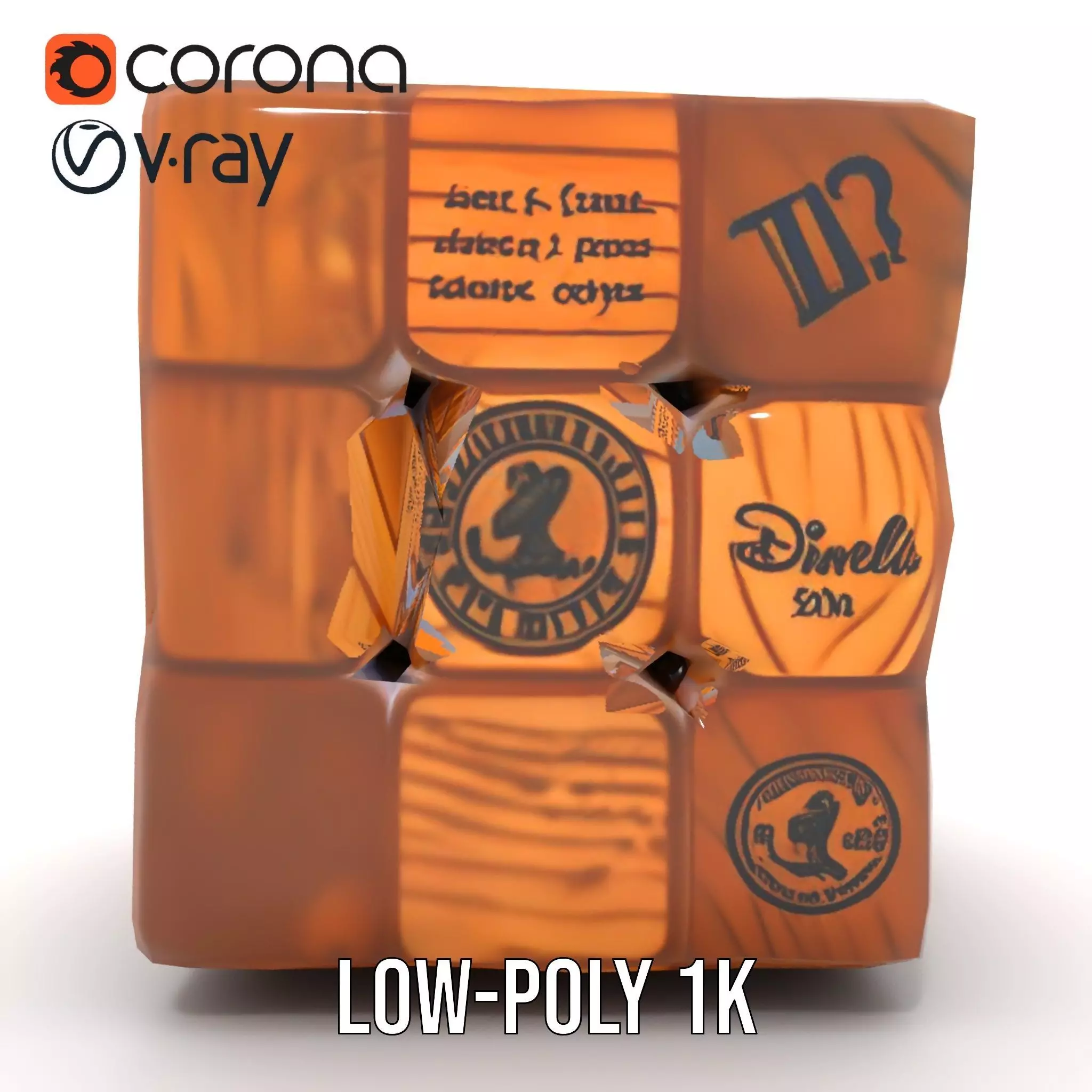 Wooden Puzzle Cube model pack Texture_12