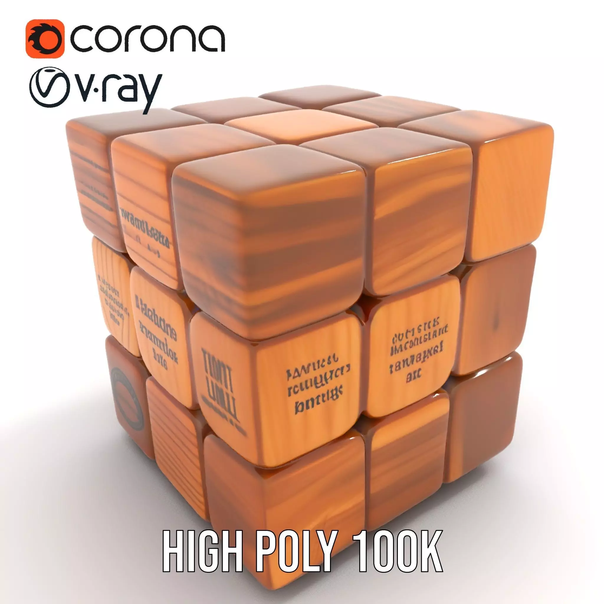 Wooden Puzzle Cube model pack Texture_10