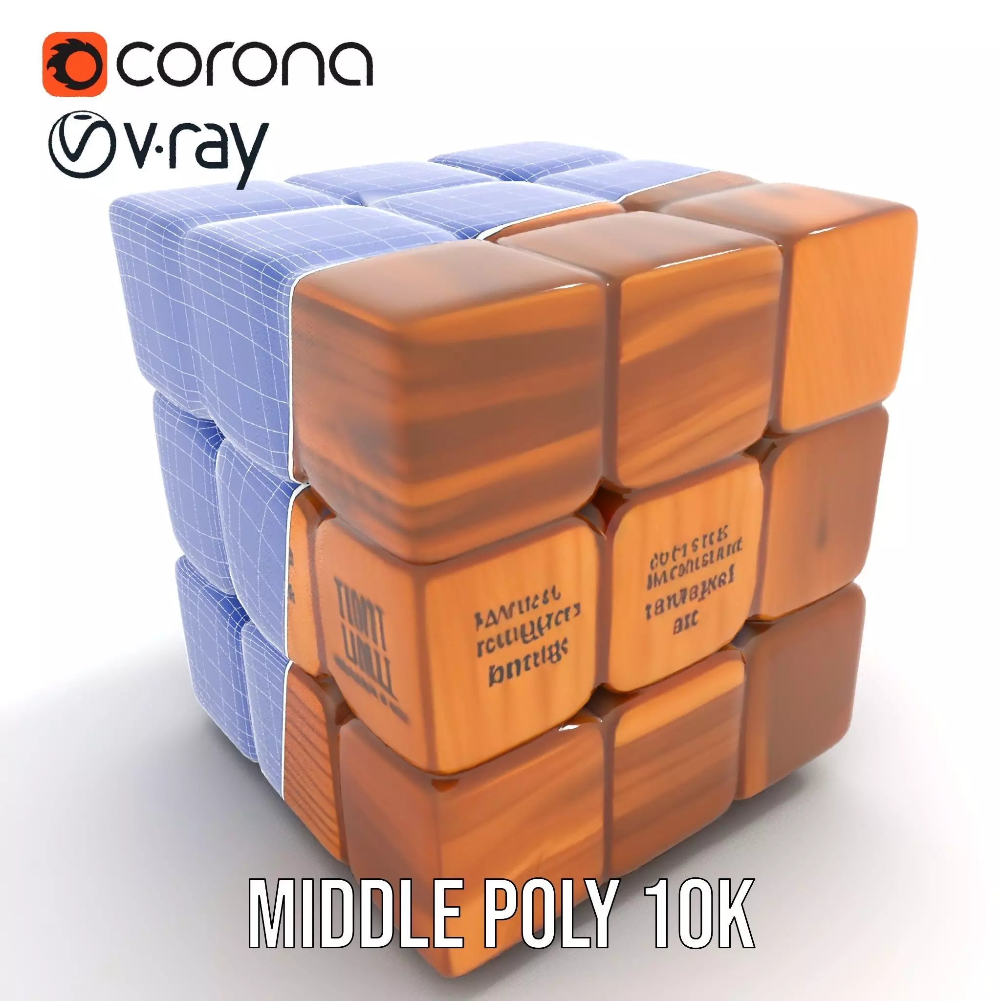 Wooden Puzzle Cube model pack Texture_19