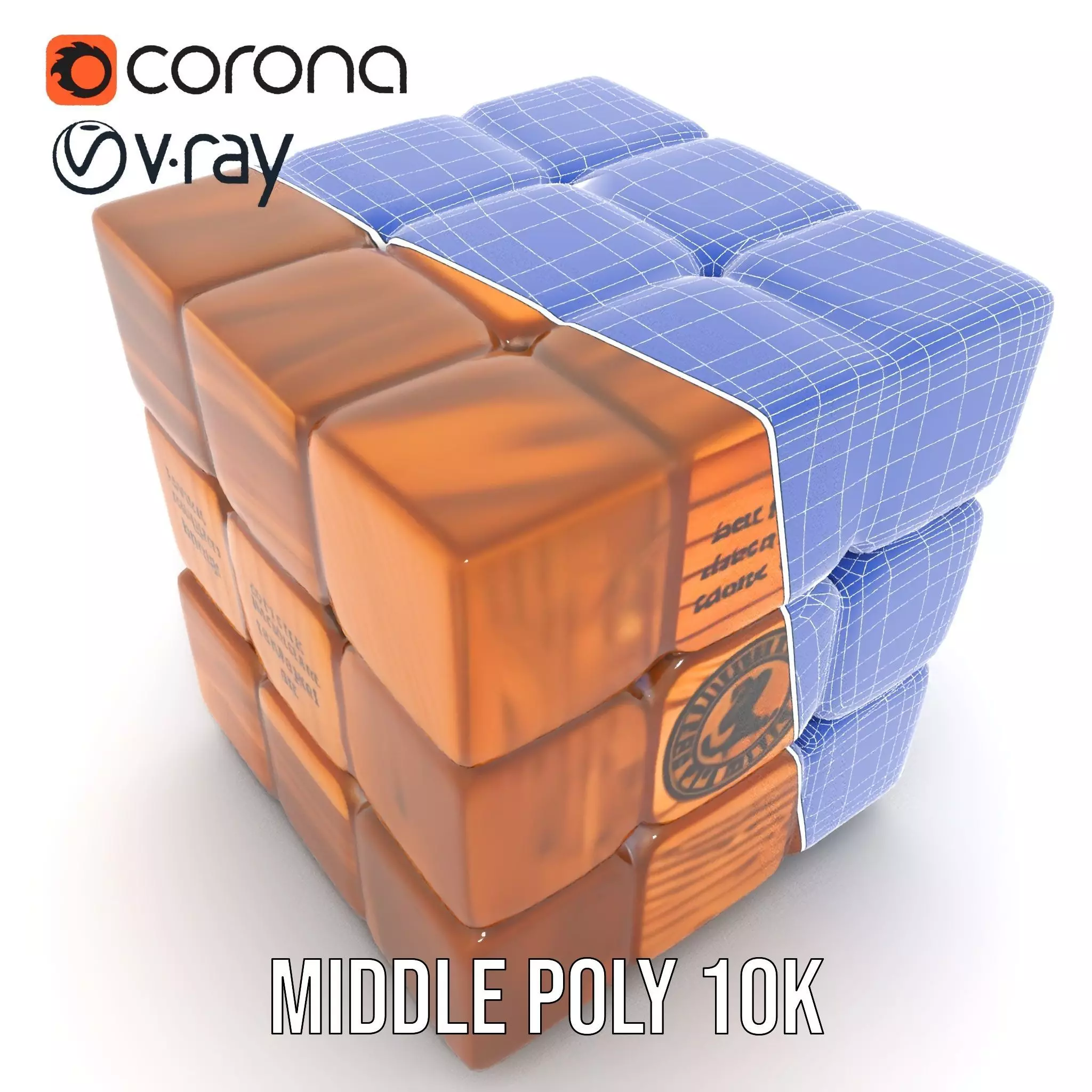 Wooden Puzzle Cube model pack Texture_28
