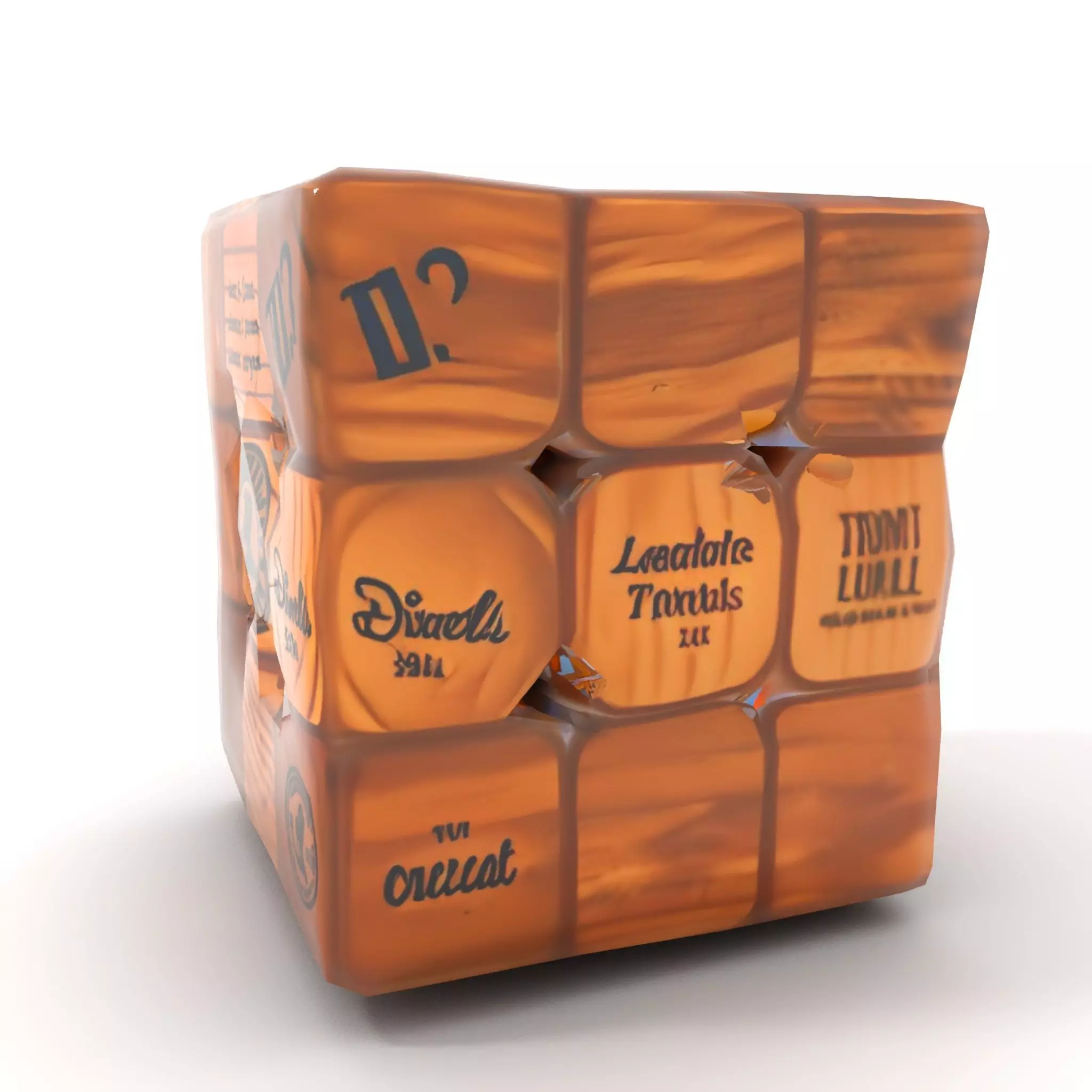 Wooden Puzzle Cube model pack Texture_9