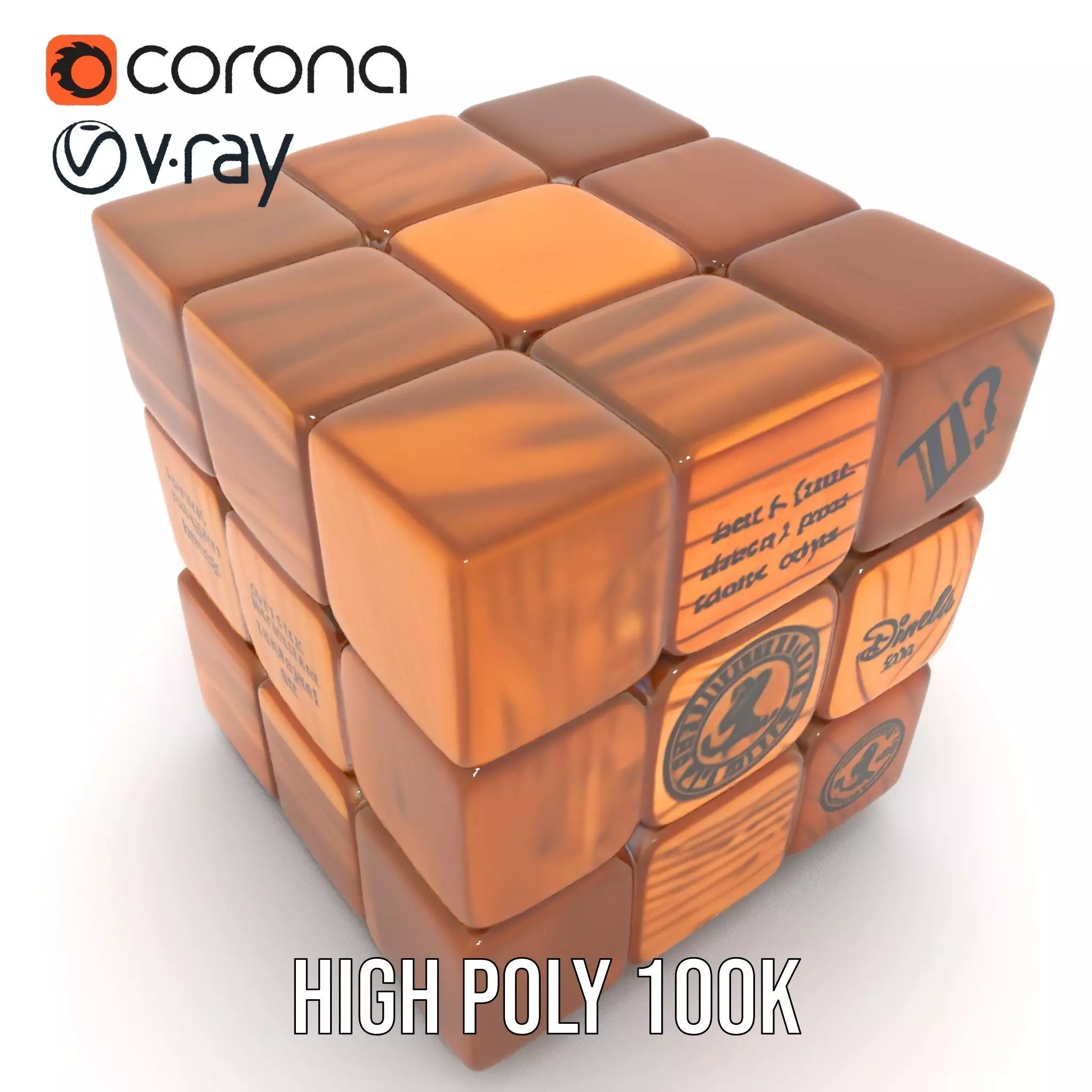 Wooden Puzzle Cube model pack Texture_18